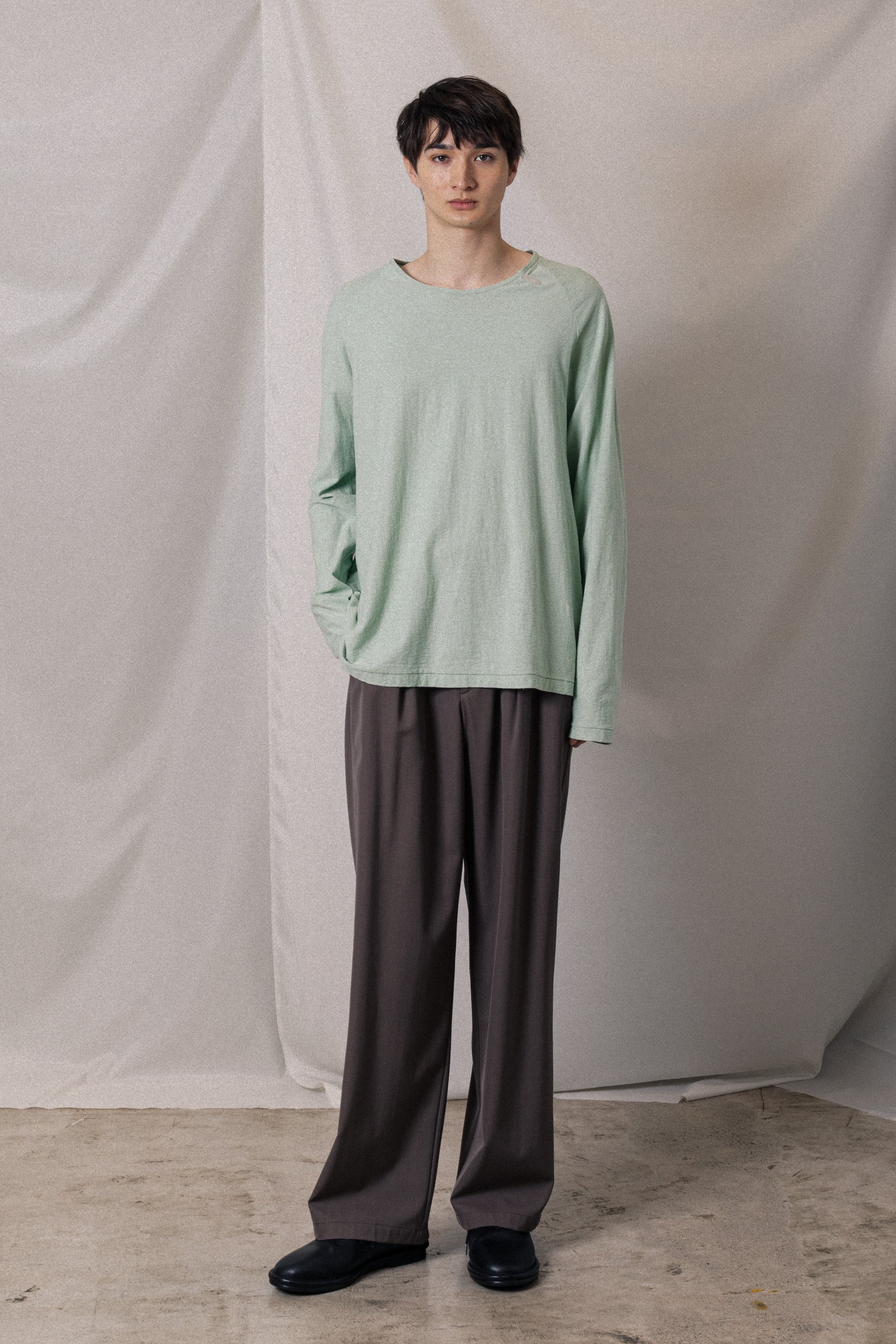 ラフィージャージー ラグランスリーブTシャツL/S〔AJ52-069〕