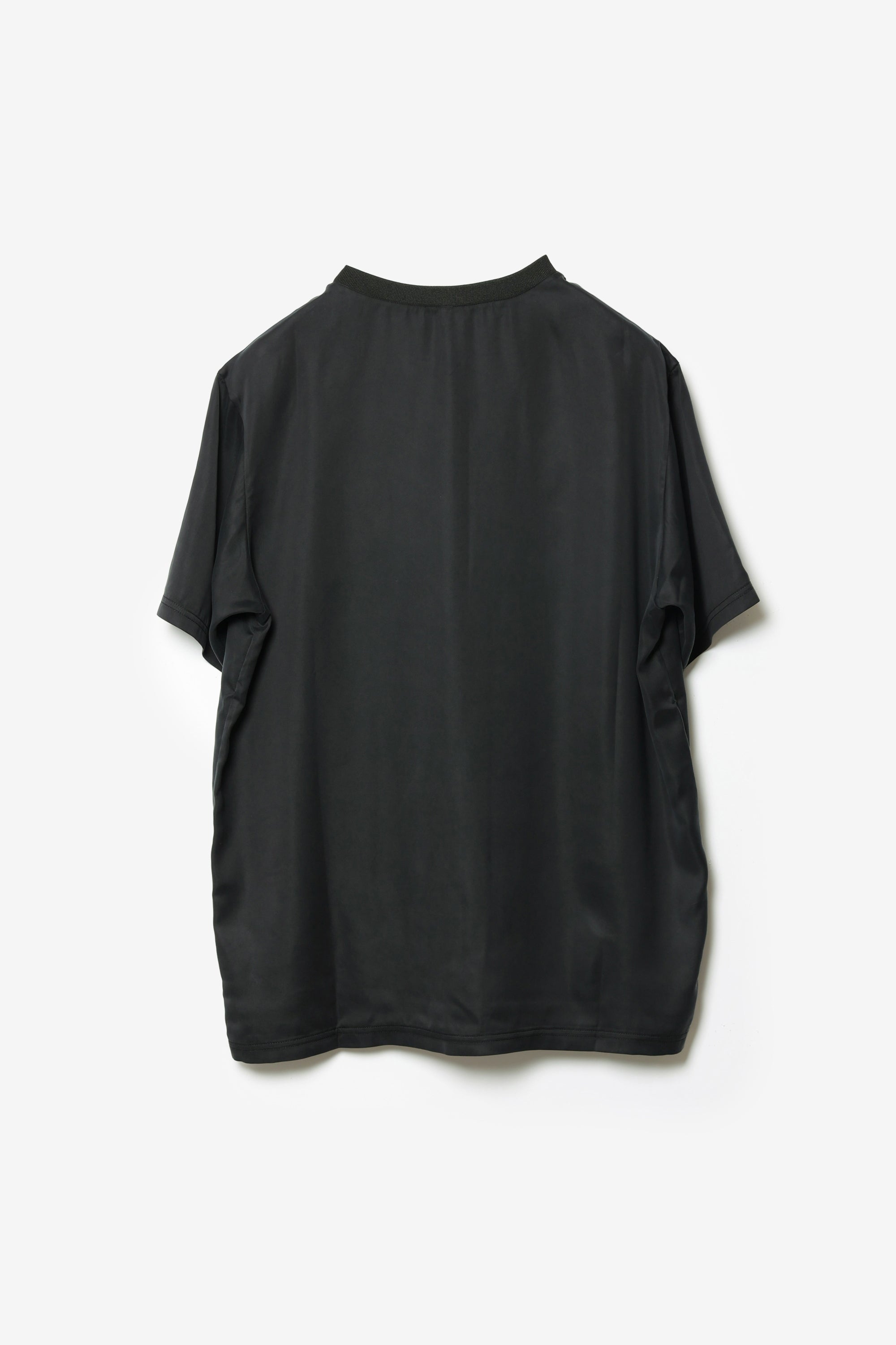 キュプラ/ポリエステル フィブリルサテン S/S Tシャツ〔AJ61-020〕