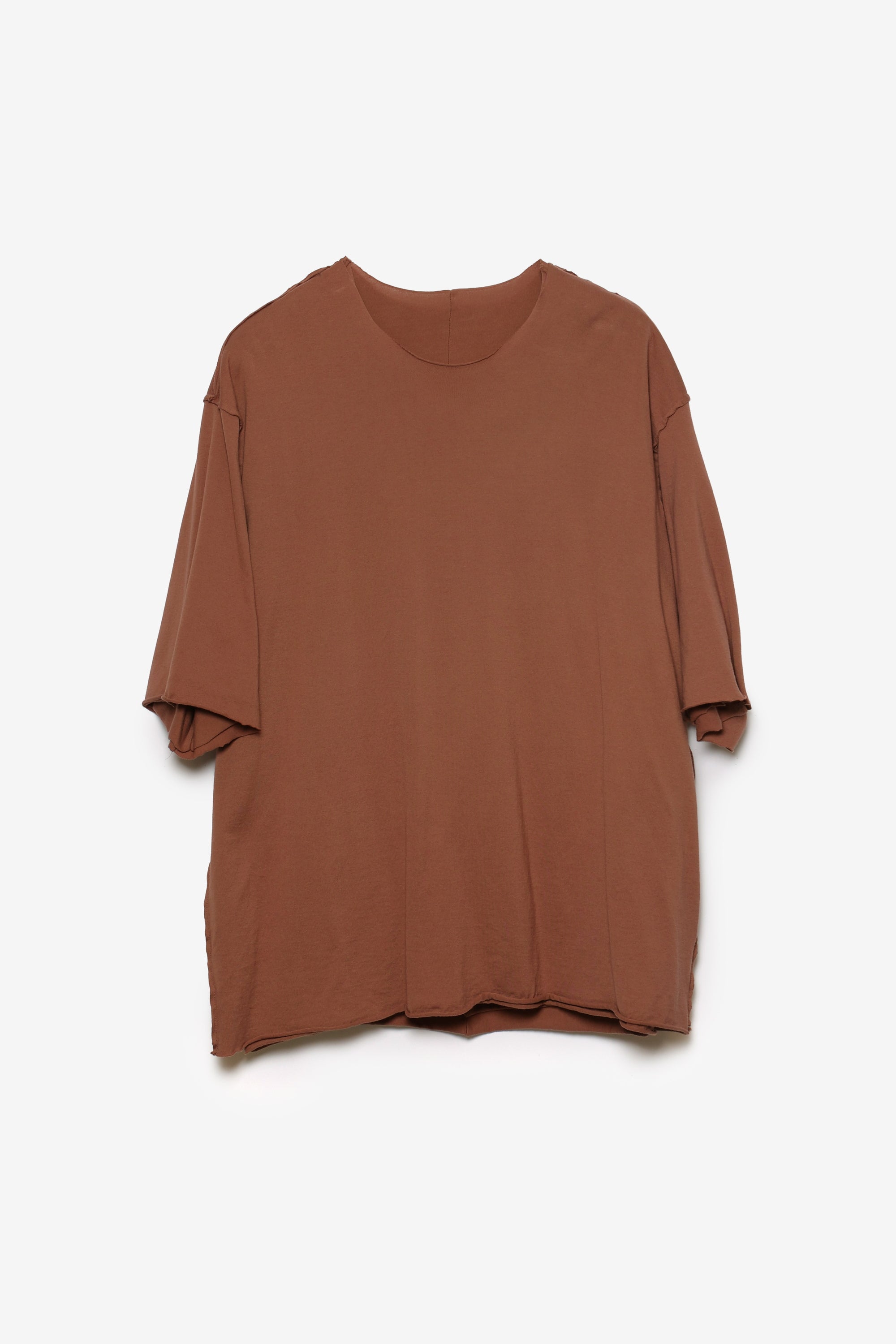 ピマコットンジャージー オーバーサイズレイヤードS/S Tシャツ〔AJ61-074〕