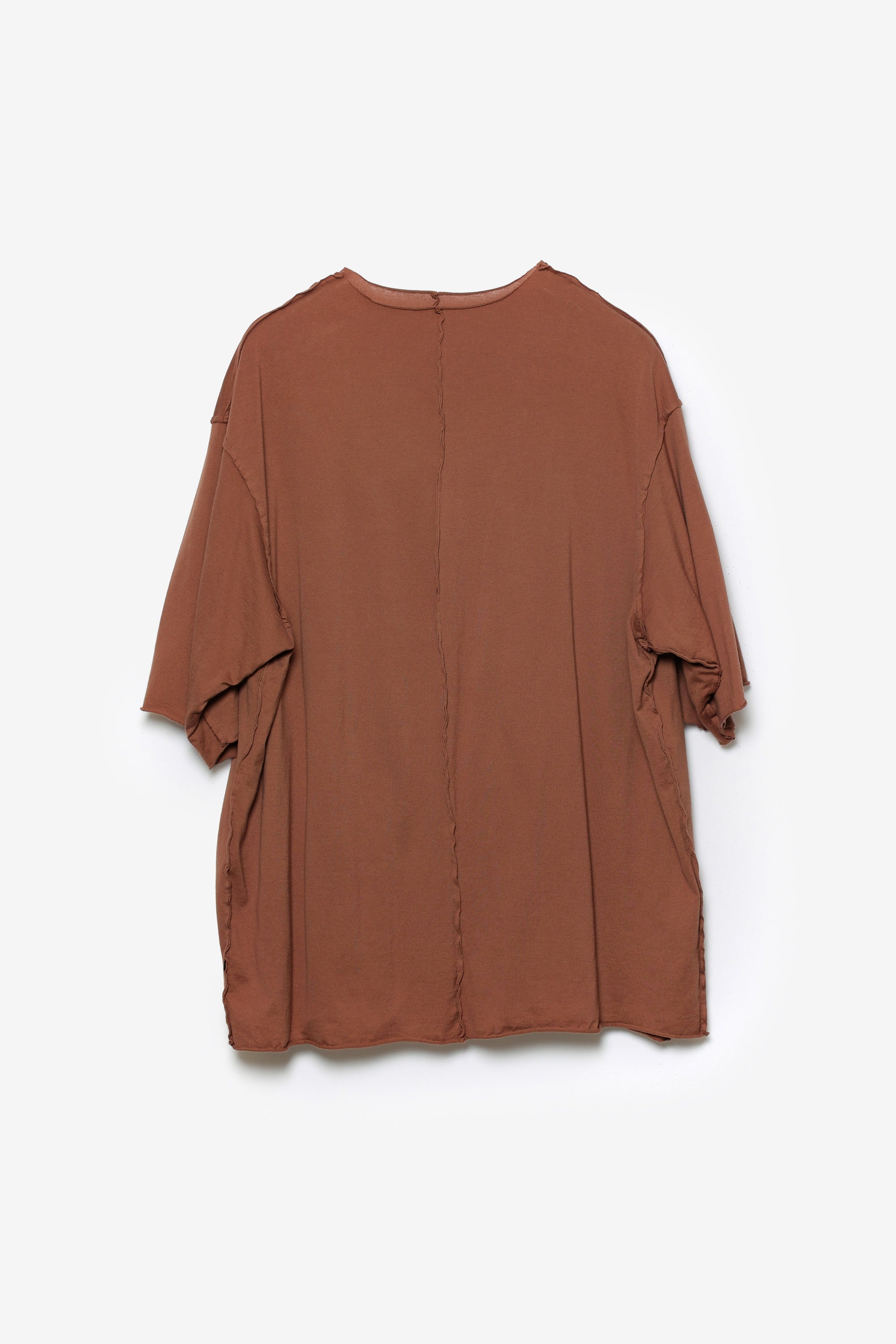 ピマコットンジャージー オーバーサイズレイヤードS/S Tシャツ〔AJ61-074〕