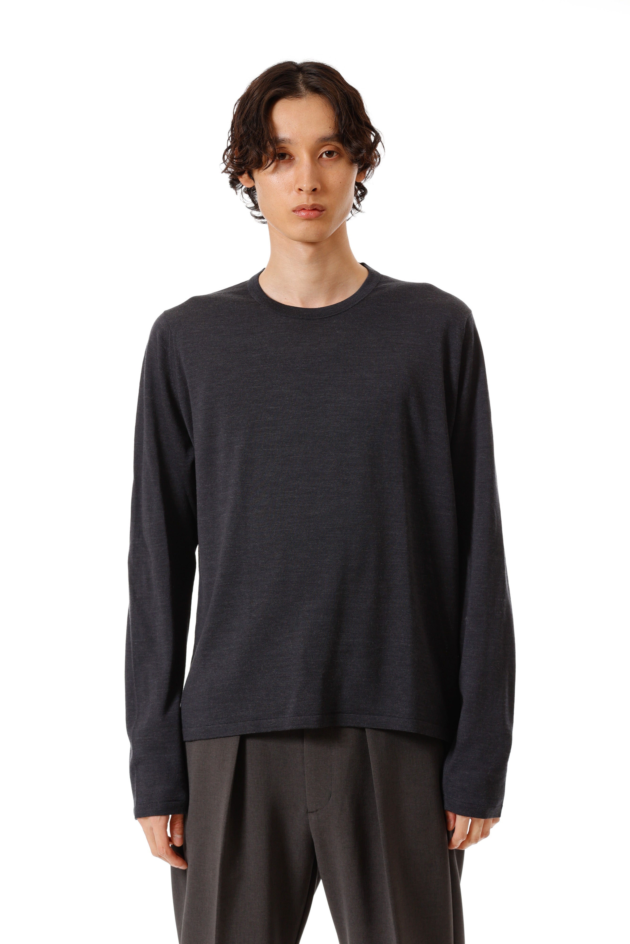 限定商品 × JOHN SMEDLEY MERINO EXTRAFINE WELTED CREW NECK L/S〔AK52-005〕