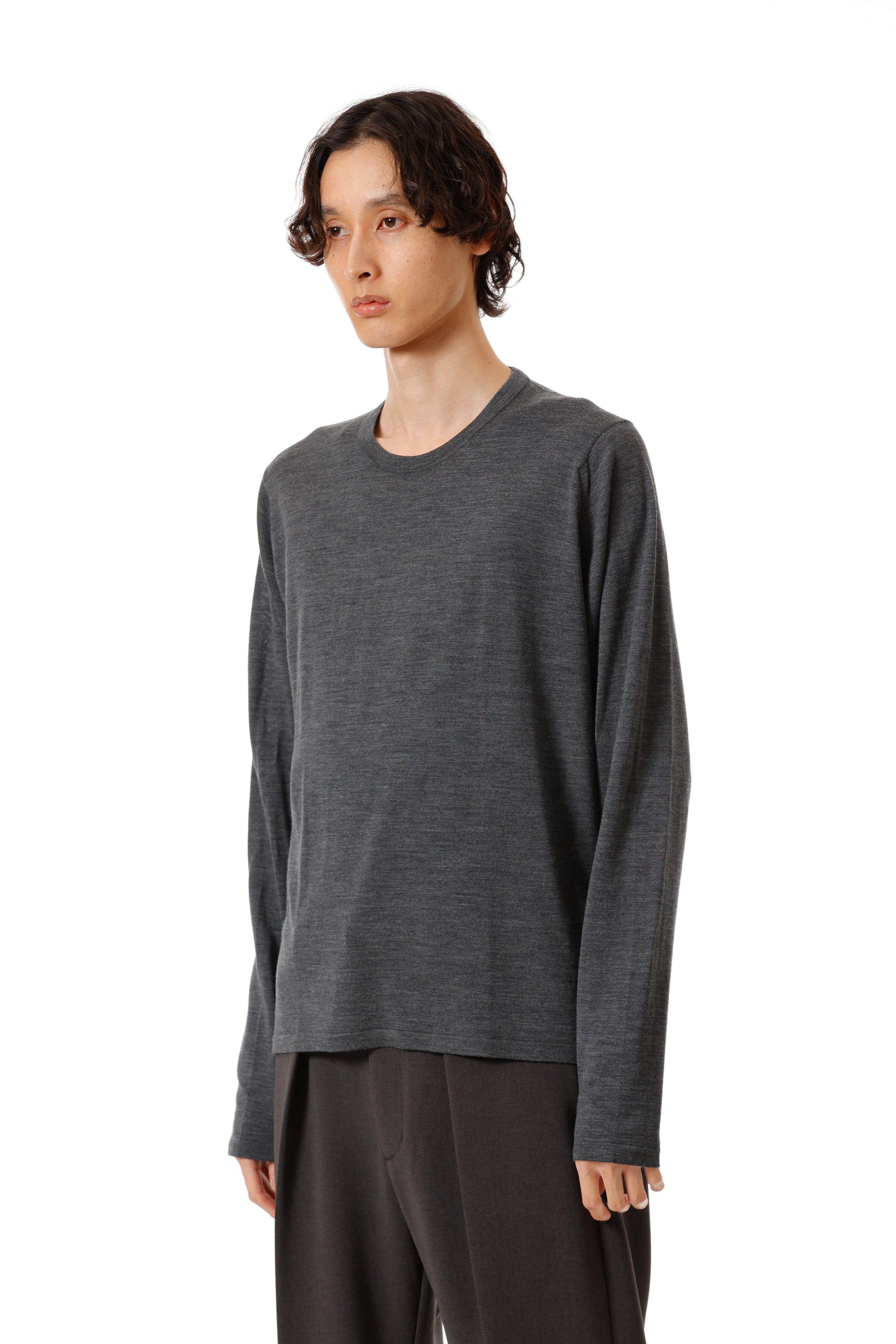 限定商品 × JOHN SMEDLEY MERINO EXTRAFINE WELTED CREW NECK L/S〔AK52-005〕