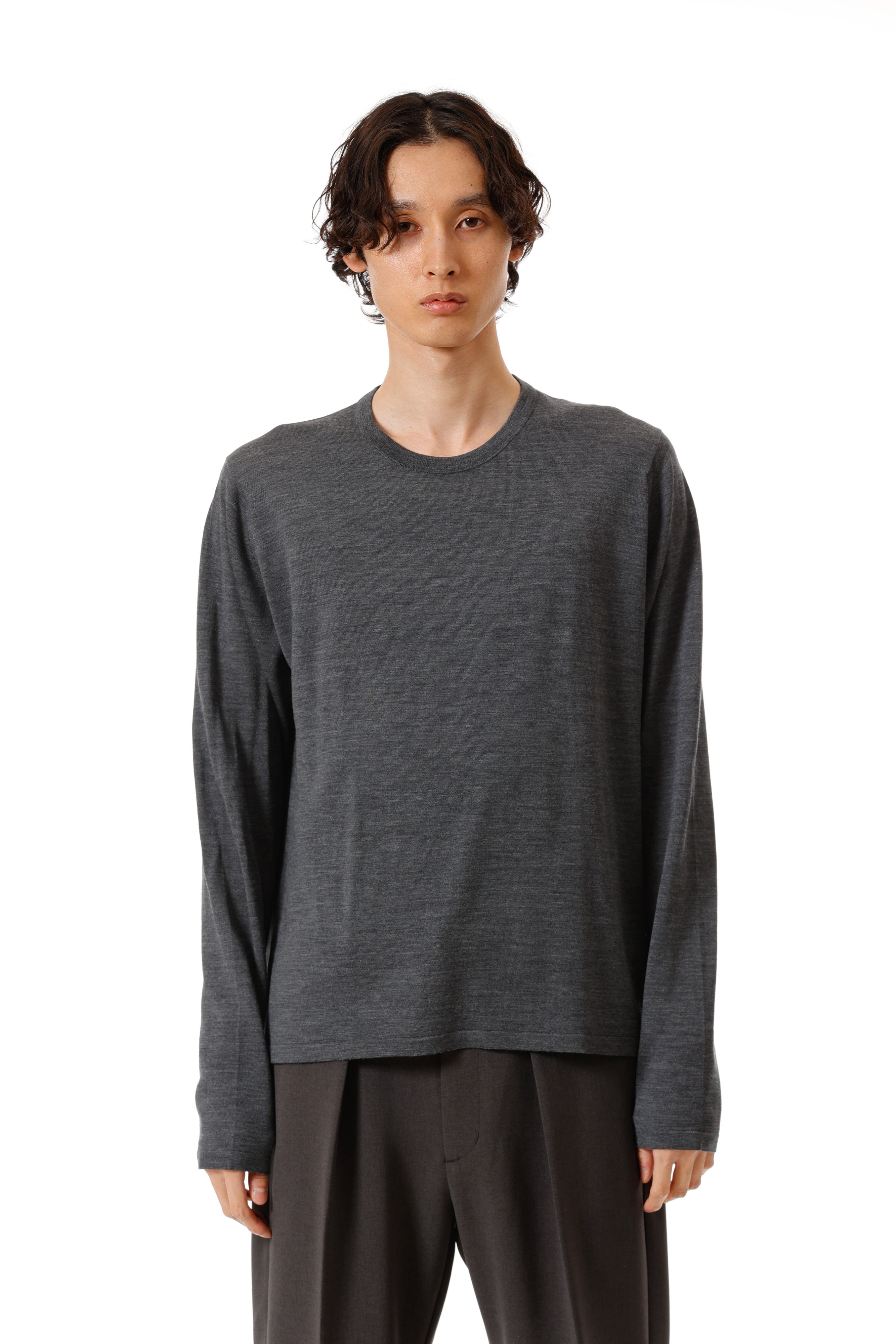 限定商品 × JOHN SMEDLEY MERINO EXTRAFINE WELTED CREW NECK L/S〔AK52-005〕