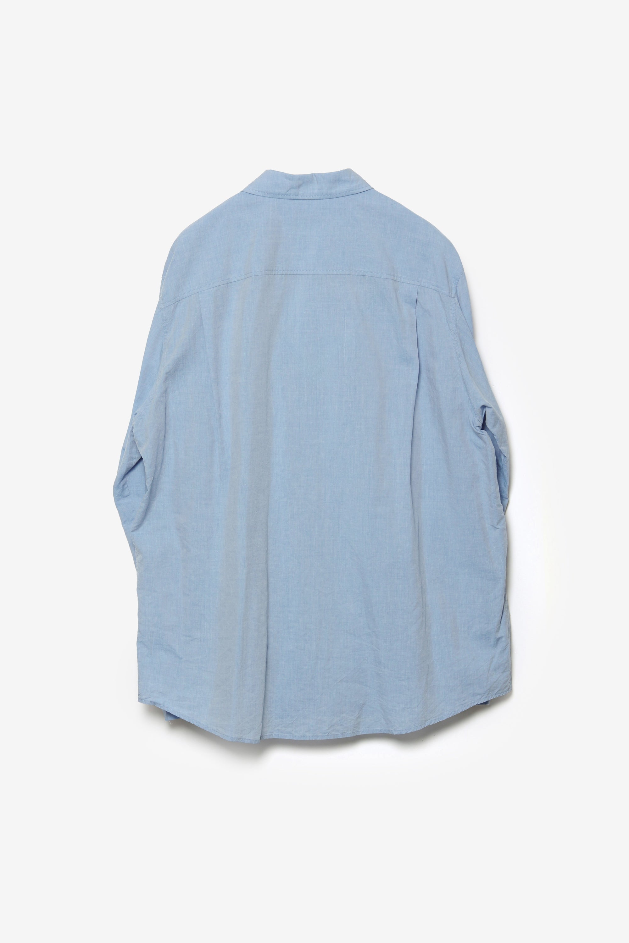 コットン/テンセル ジャカードローン パッチポケットL/S シャツ〔AS61-029〕