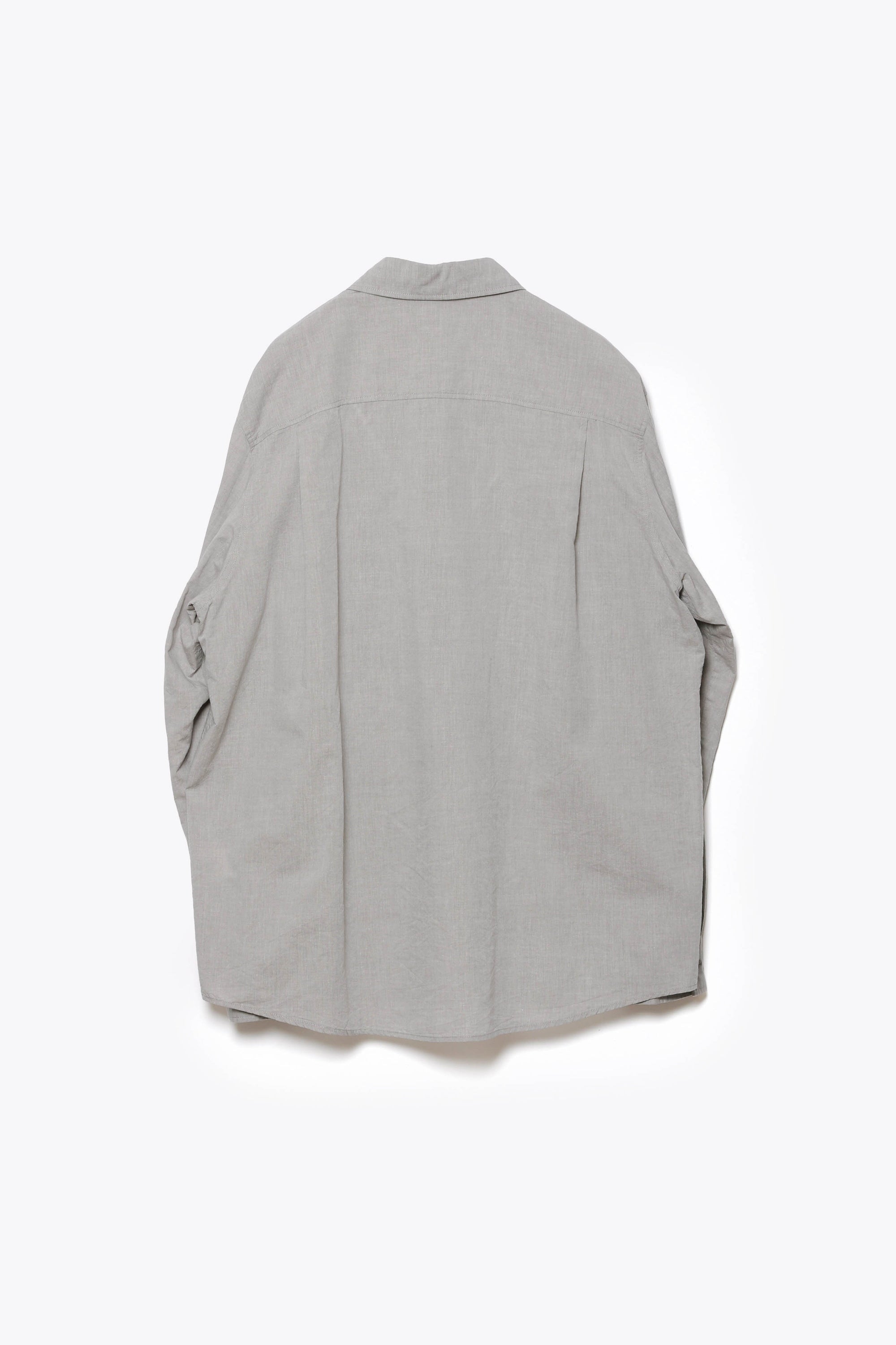 コットン/テンセル ジャカードローン パッチポケットL/S シャツ〔AS61-029〕