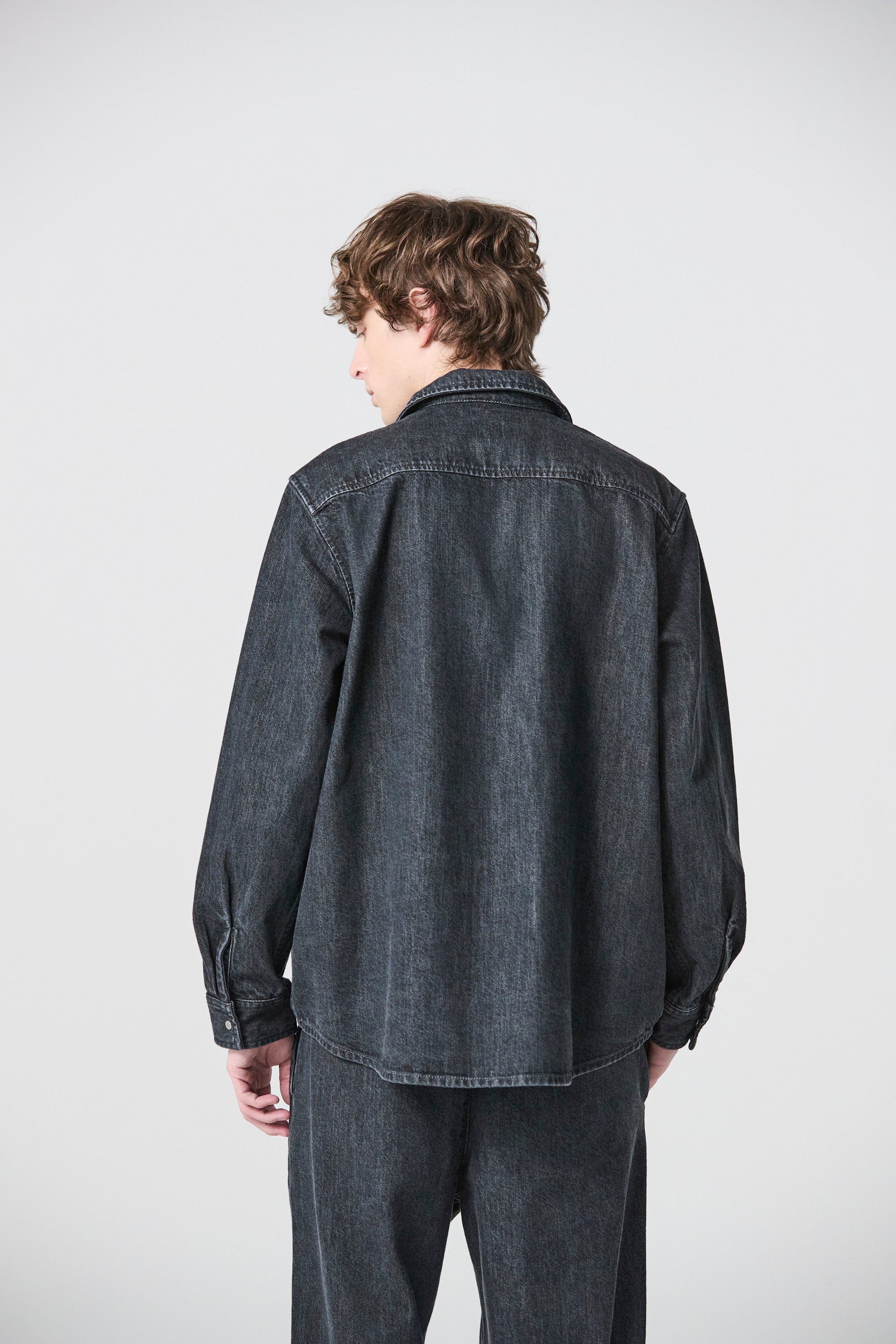 ATTACHMENT × JAPAN DENIM LEATHER STRAP VINTAGE SHIRT JACKET〔AS61-110〕