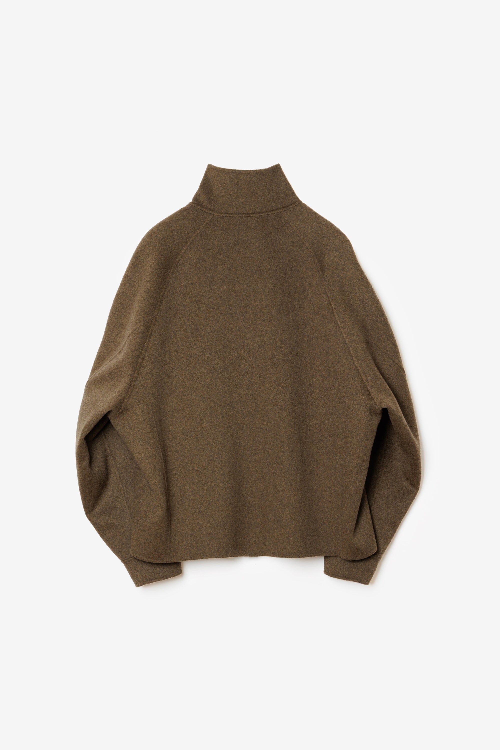 ウール/カシミヤダブルフェイスビーバースタンドカラージャケット〔MCKA0248036998〕