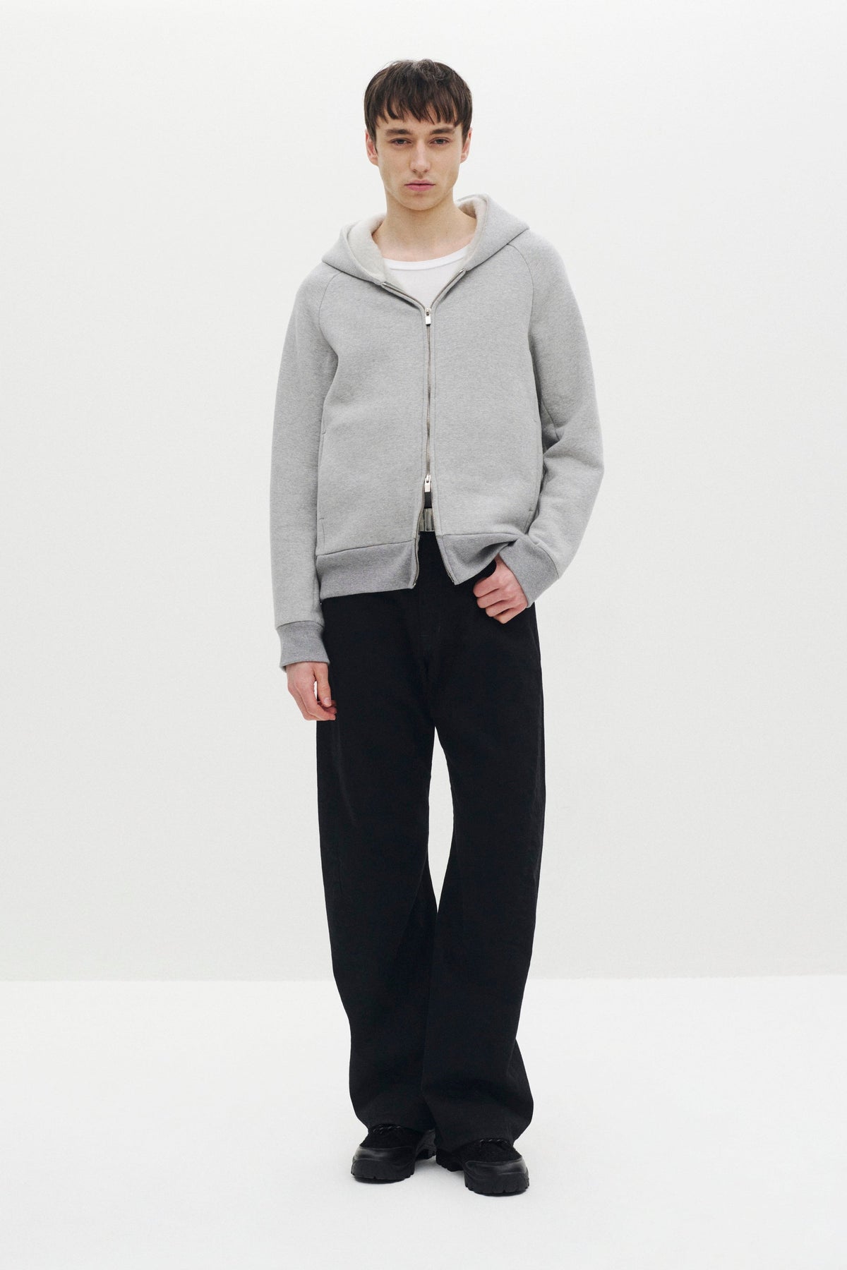 STILL ATTACHMENT カシミヤテリージップアップフーディー〔MCKA0285086998〕