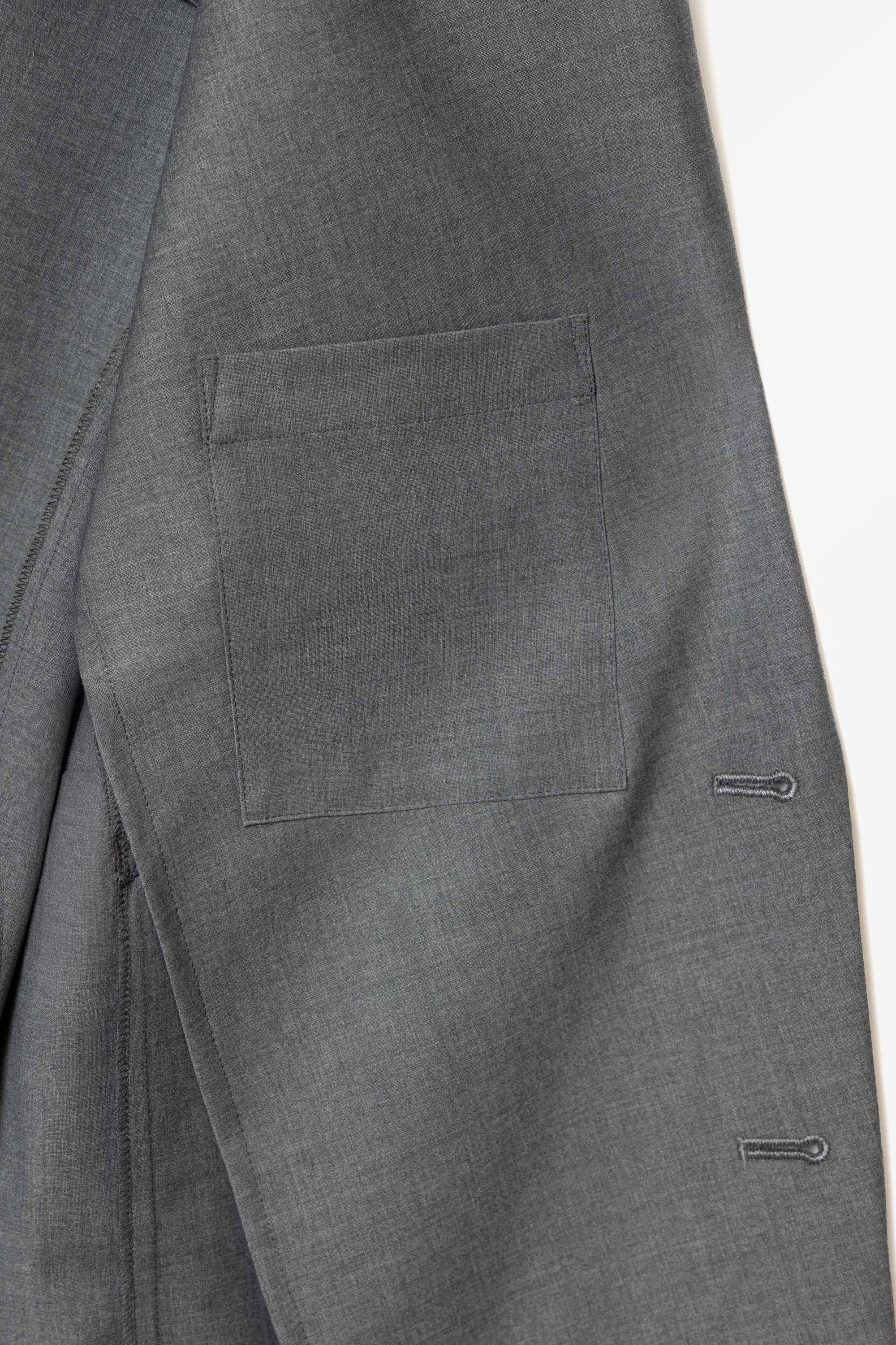 ウール/ポリエステルストレッチトロ2Bジャケット〔MCKA0291046998〕