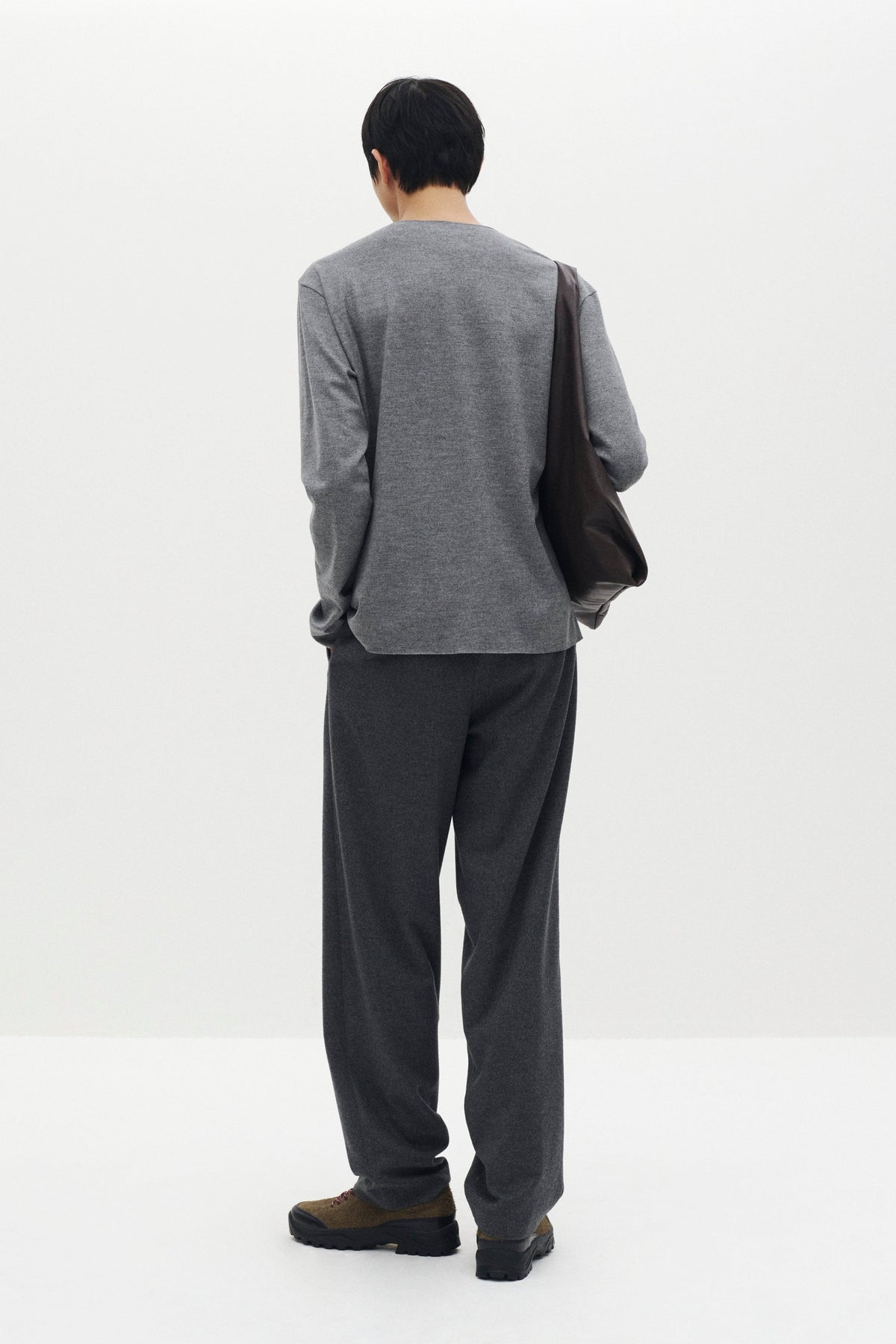 STILL ATTACHMENT ウールジャージーカットオフL/Sカットソー〔MCKA0305086998〕
