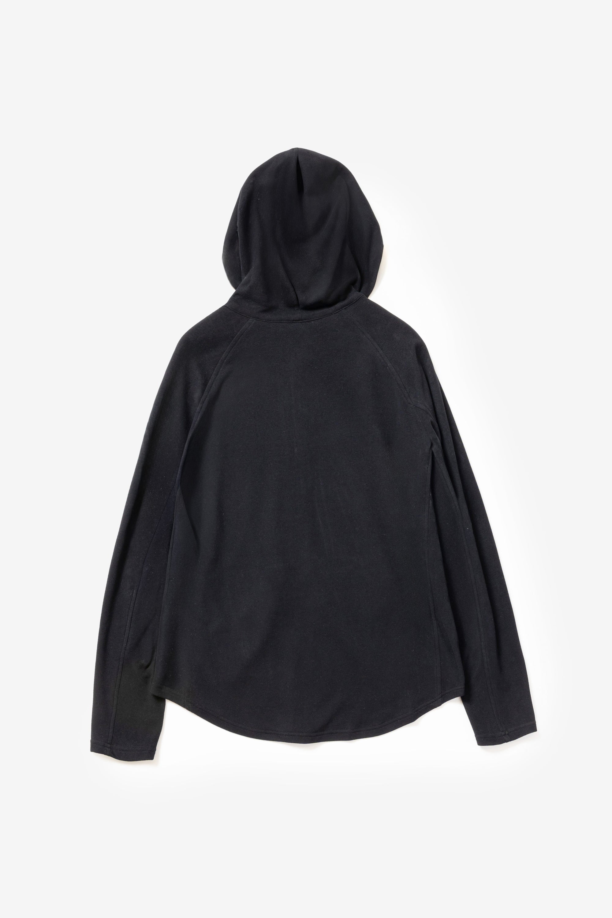 ビスコース/ポリエステルスムースジップアップライトフーディー〔MCKA0309086998〕