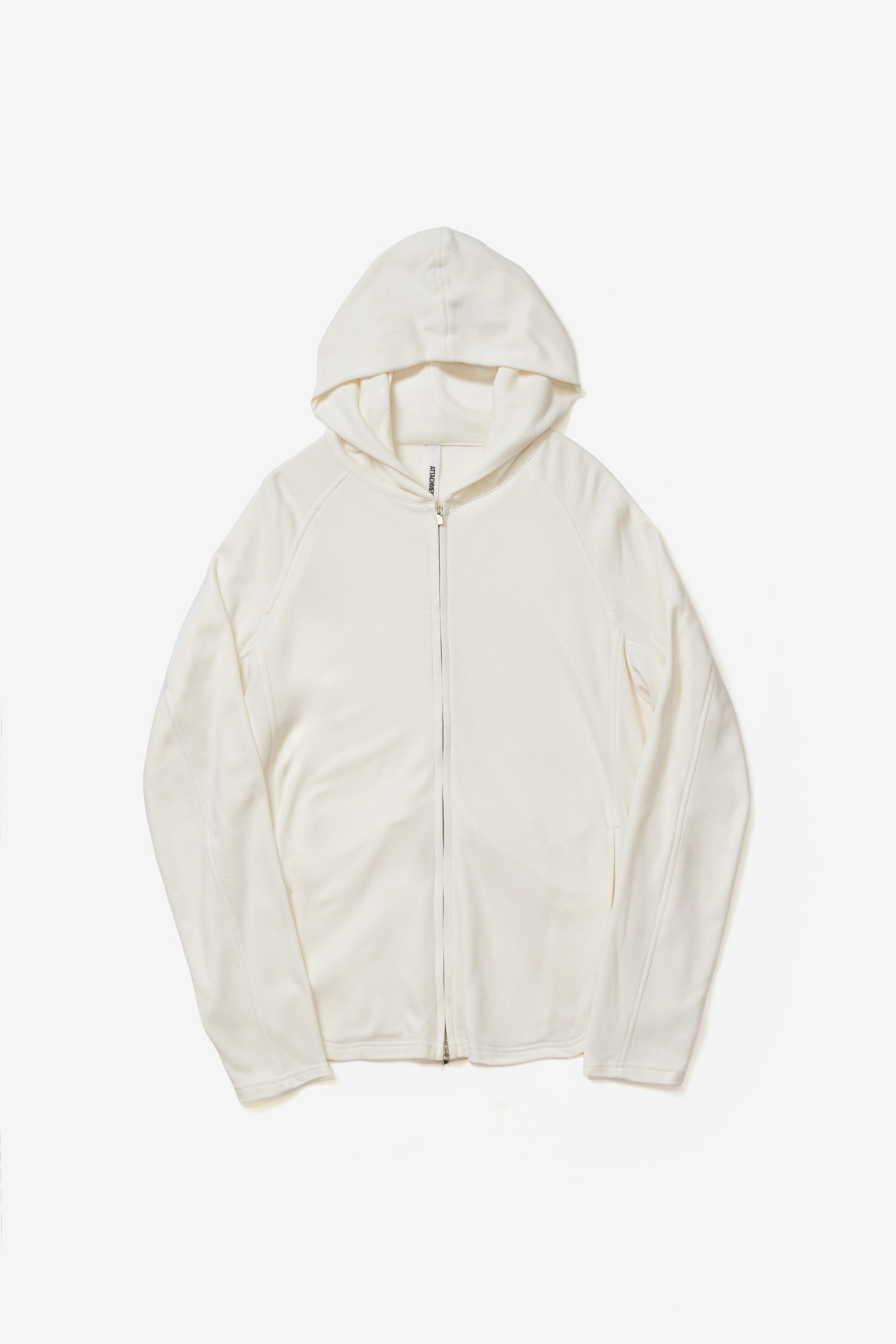 ビスコース/ポリエステルスムースジップアップライトフーディー〔MCKA0309086998〕