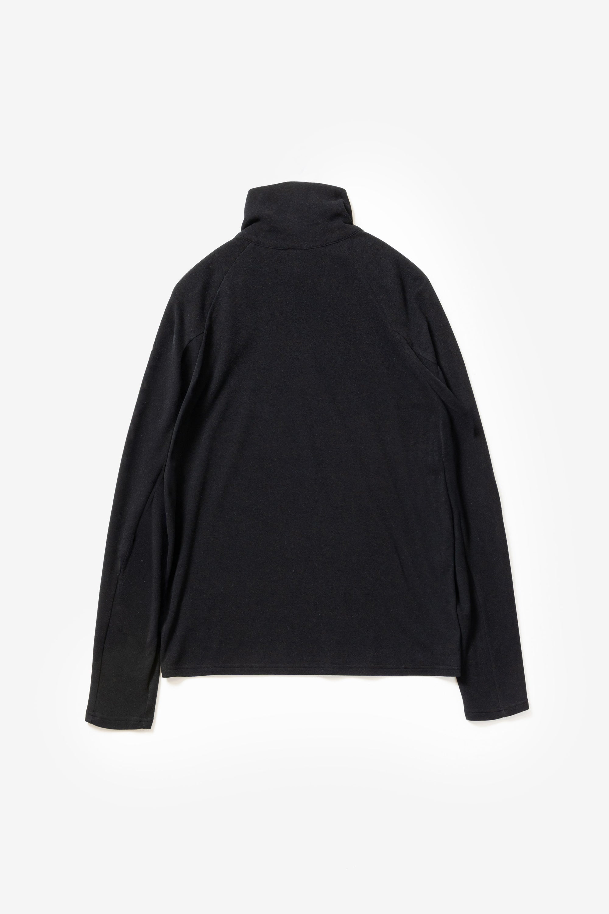 ビスコース/ポリエステルスムースジップアップハイネックL/Sカットソー〔MCKA0310086998〕