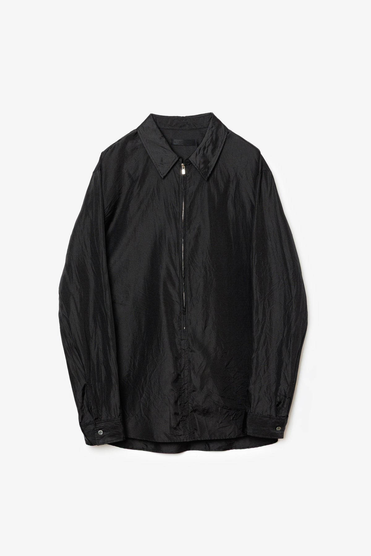 STILL ATTACHMENT シルクツイルジップヴァルーズL/Sシャツ〔MCKA0312076998〕