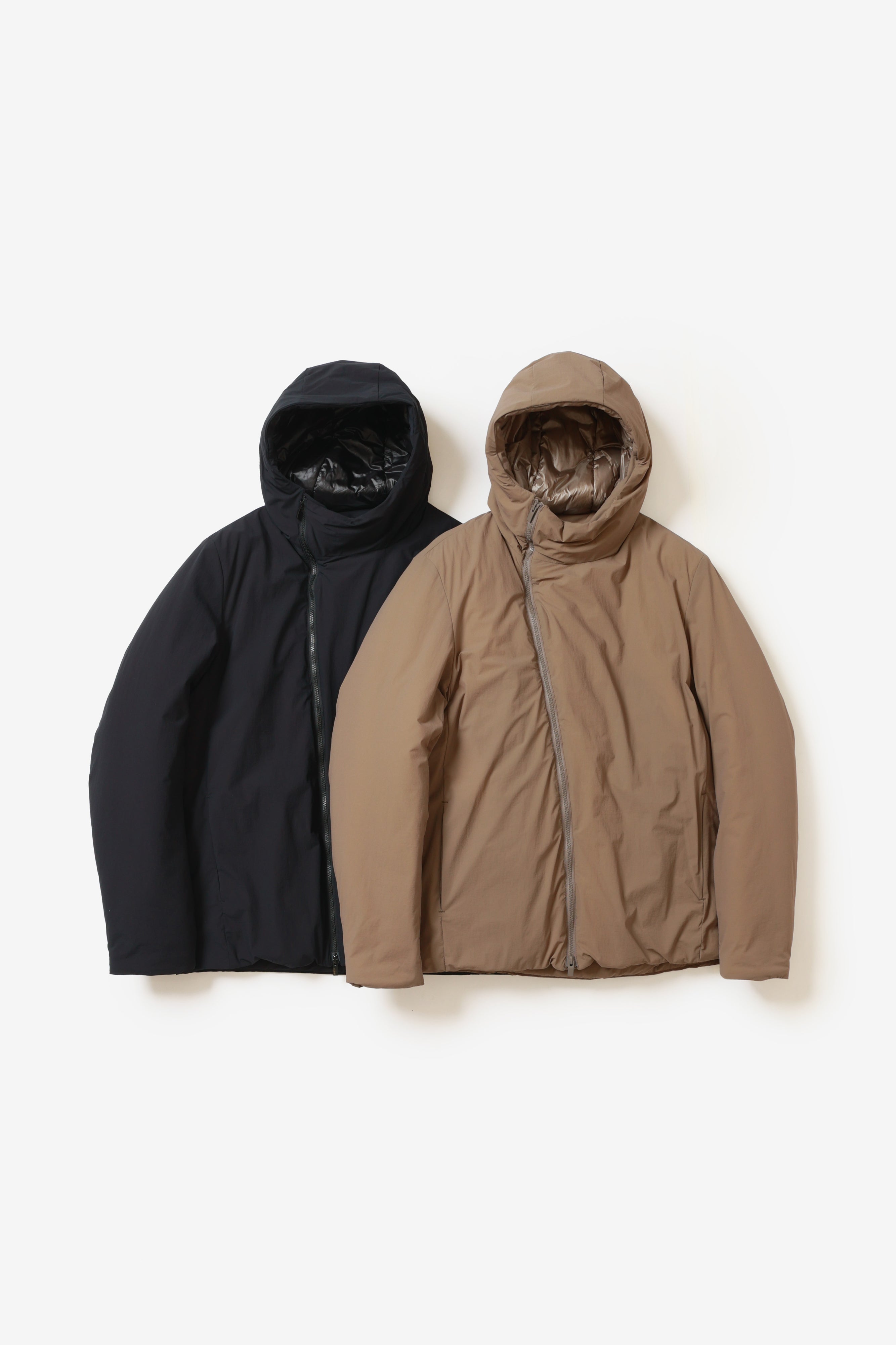 限定商品 ナイロン2WAYストレッチクロス  ラウンドジップフーデットコート〔AB52-117〕