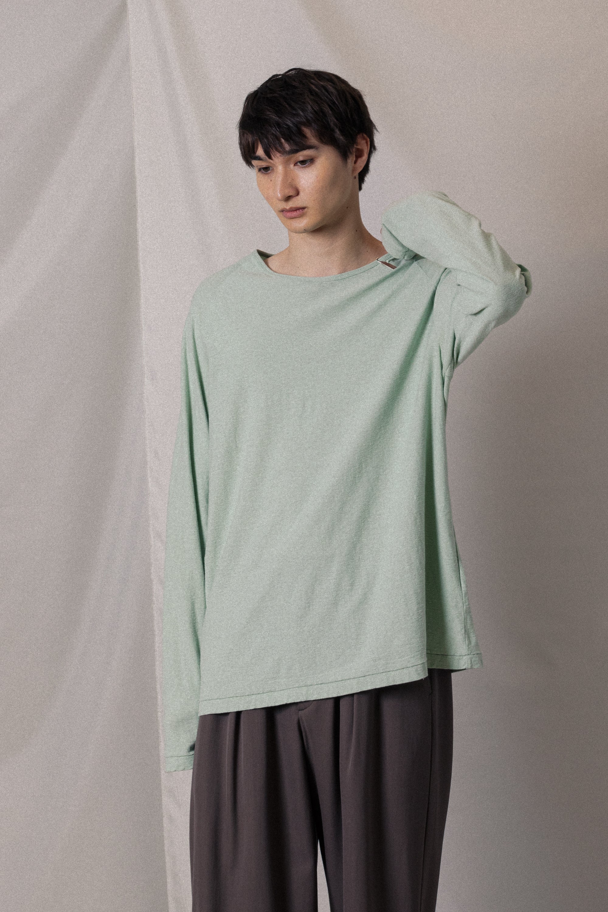 ラフィージャージー ラグランスリーブTシャツL/S〔AJ52-069〕