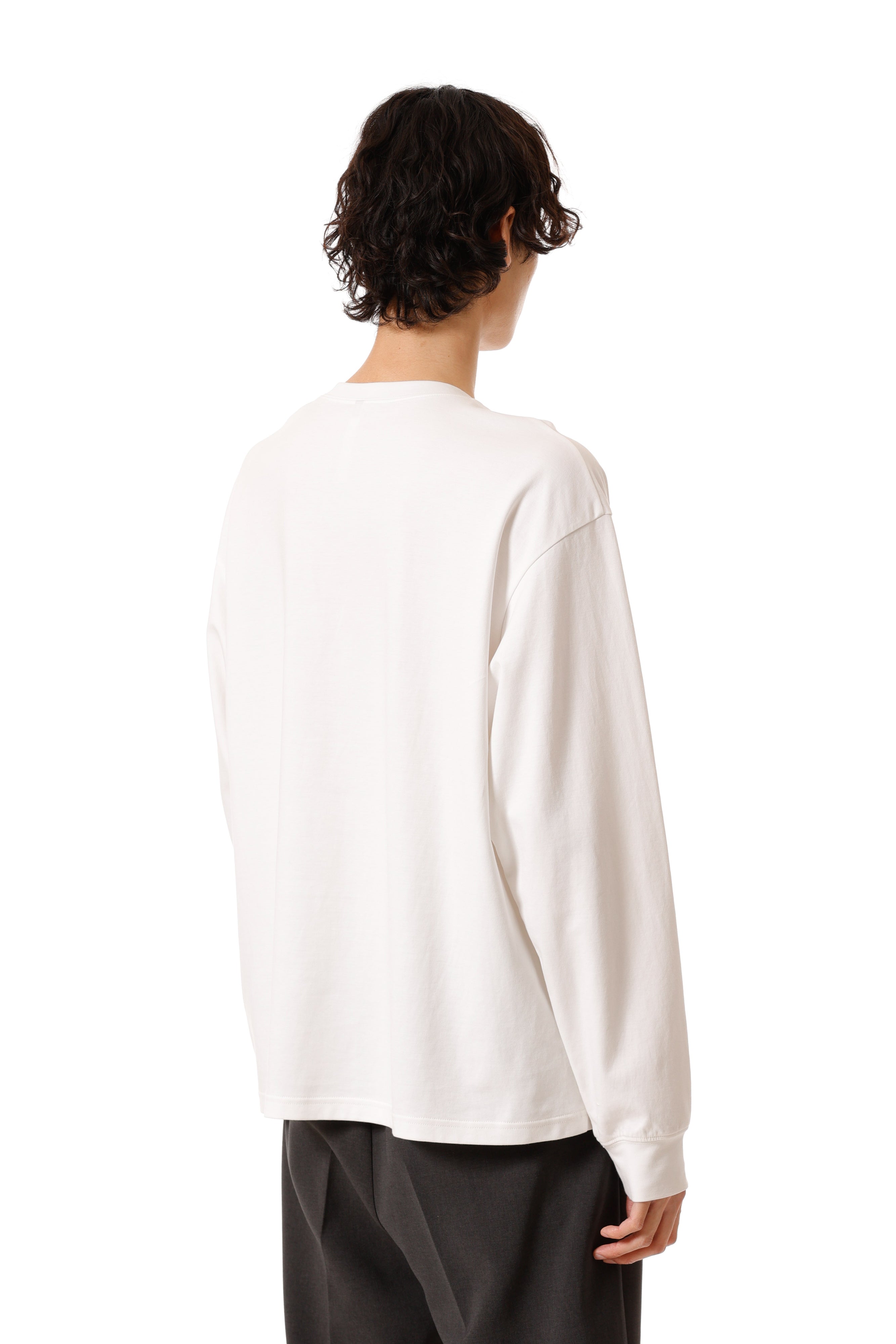 コットンダブルフェイス オーバーサイズ L/S カットソー〔AJ52-088〕