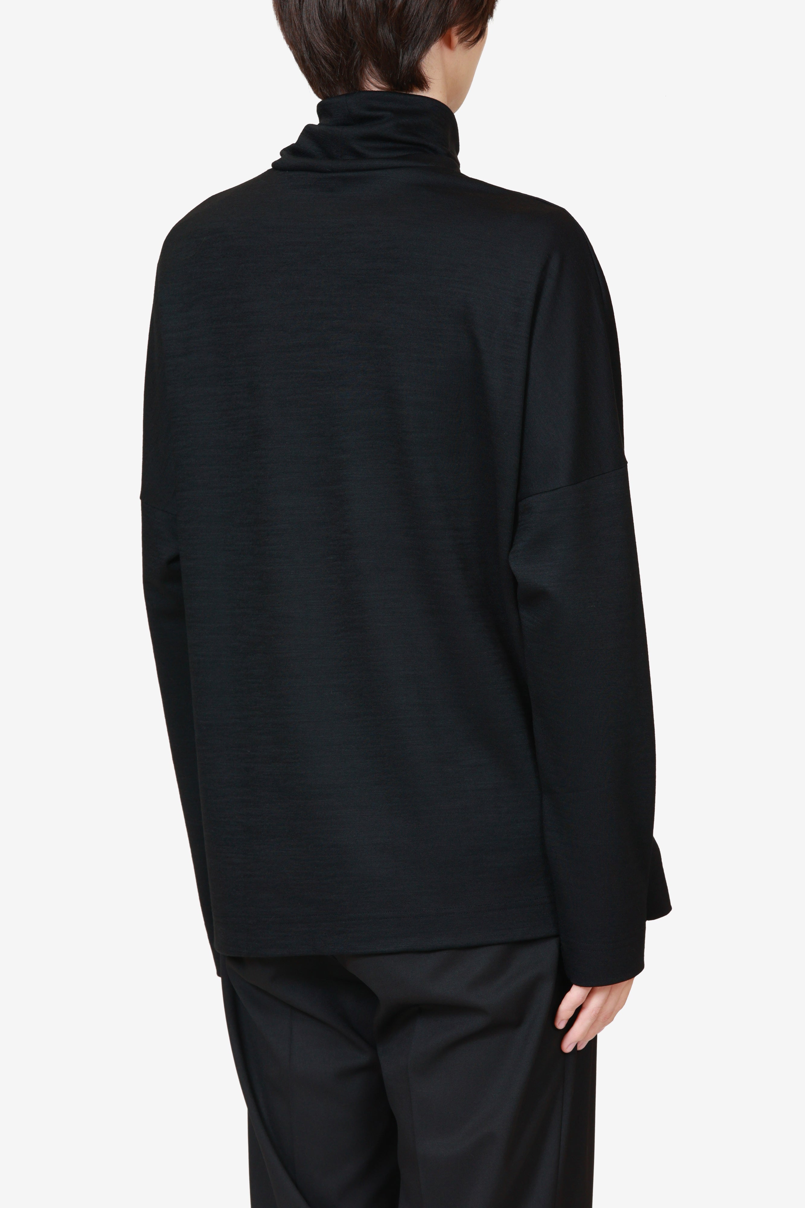 限定商品 ウール/ナイロンスムース ハイネックカットソーL/S〔AJ52-114〕