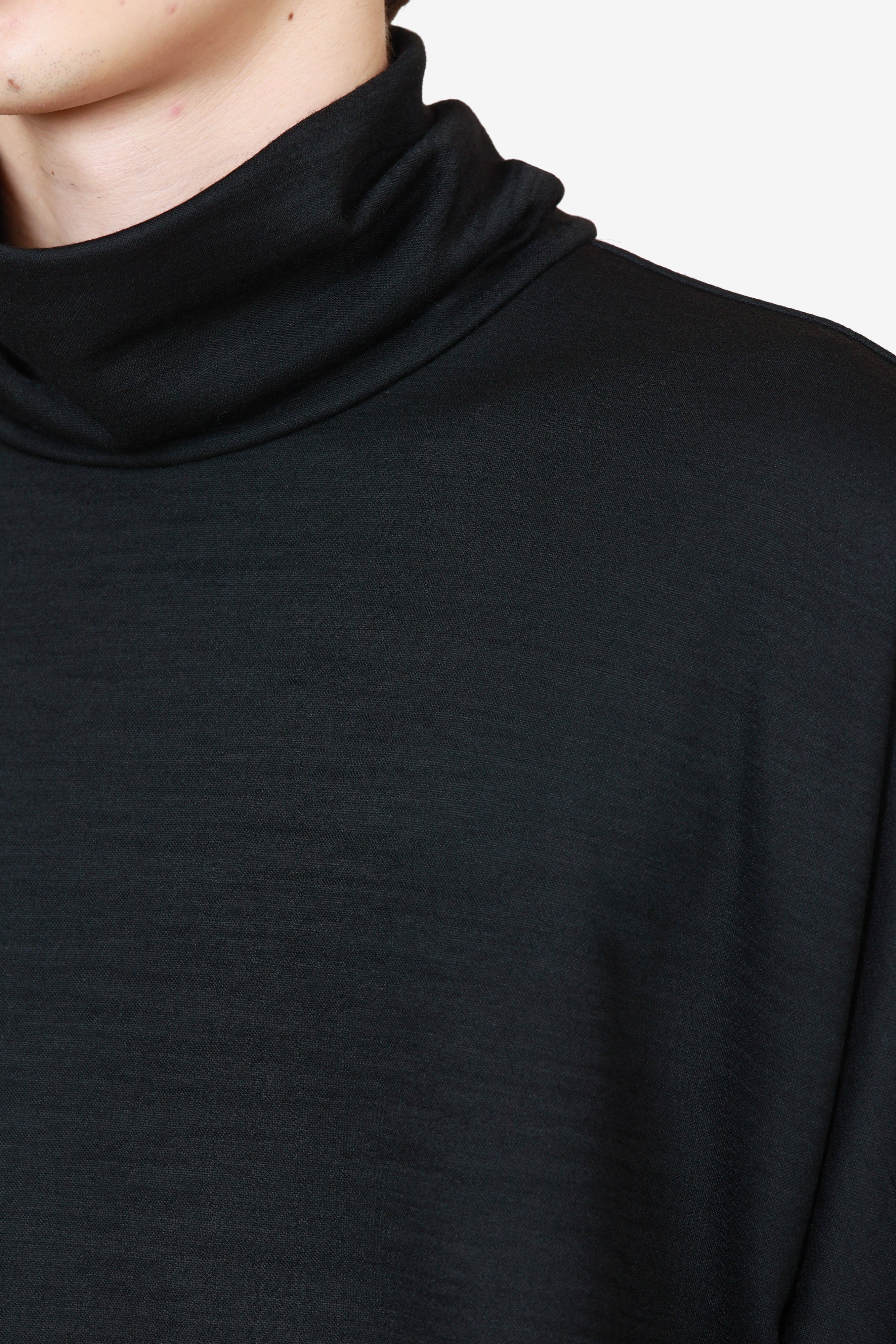 限定商品 ウール/ナイロンスムース ハイネックカットソーL/S〔AJ52-114〕