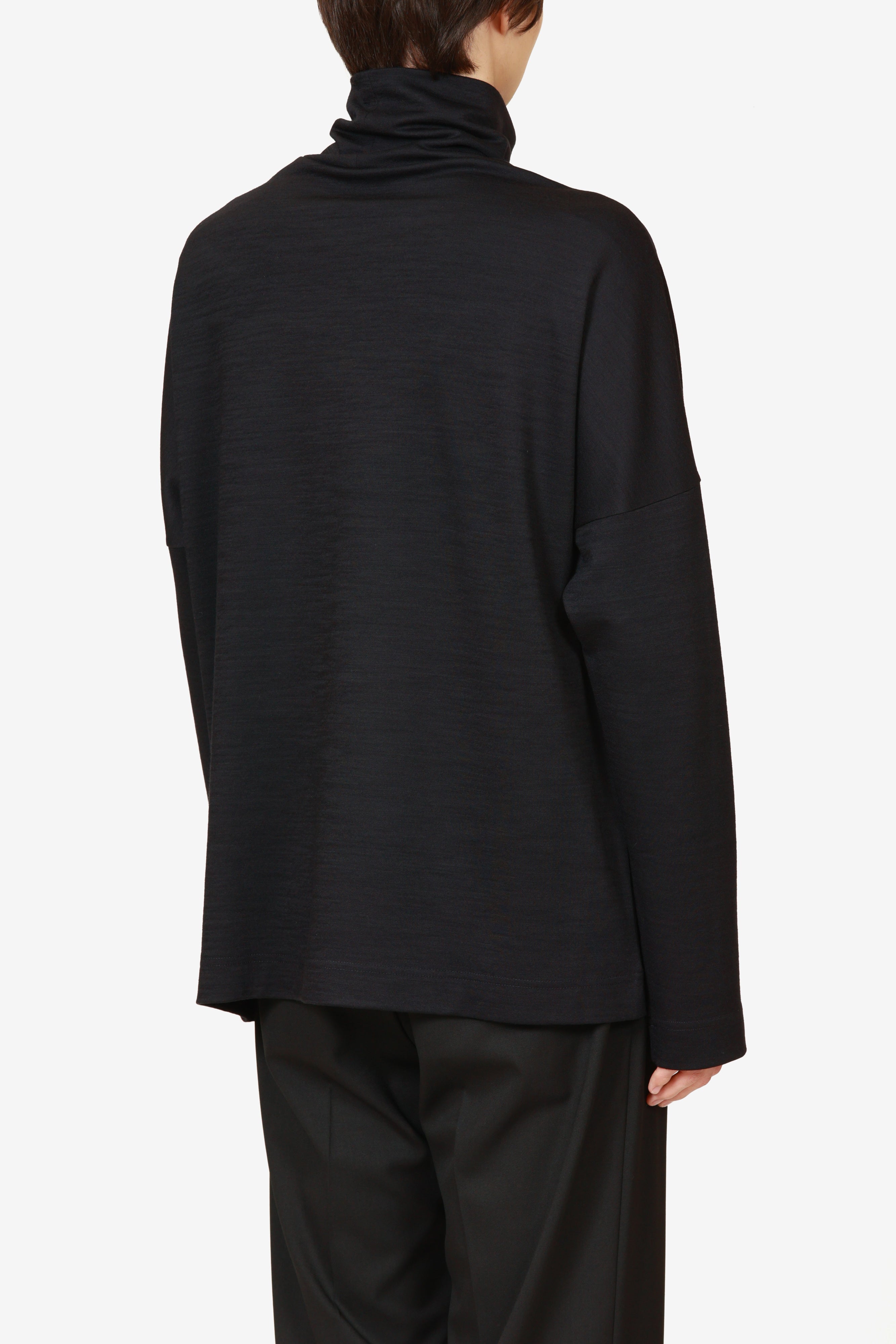 限定商品 ウール/ナイロンスムース ハイネックカットソーL/S〔AJ52-114〕