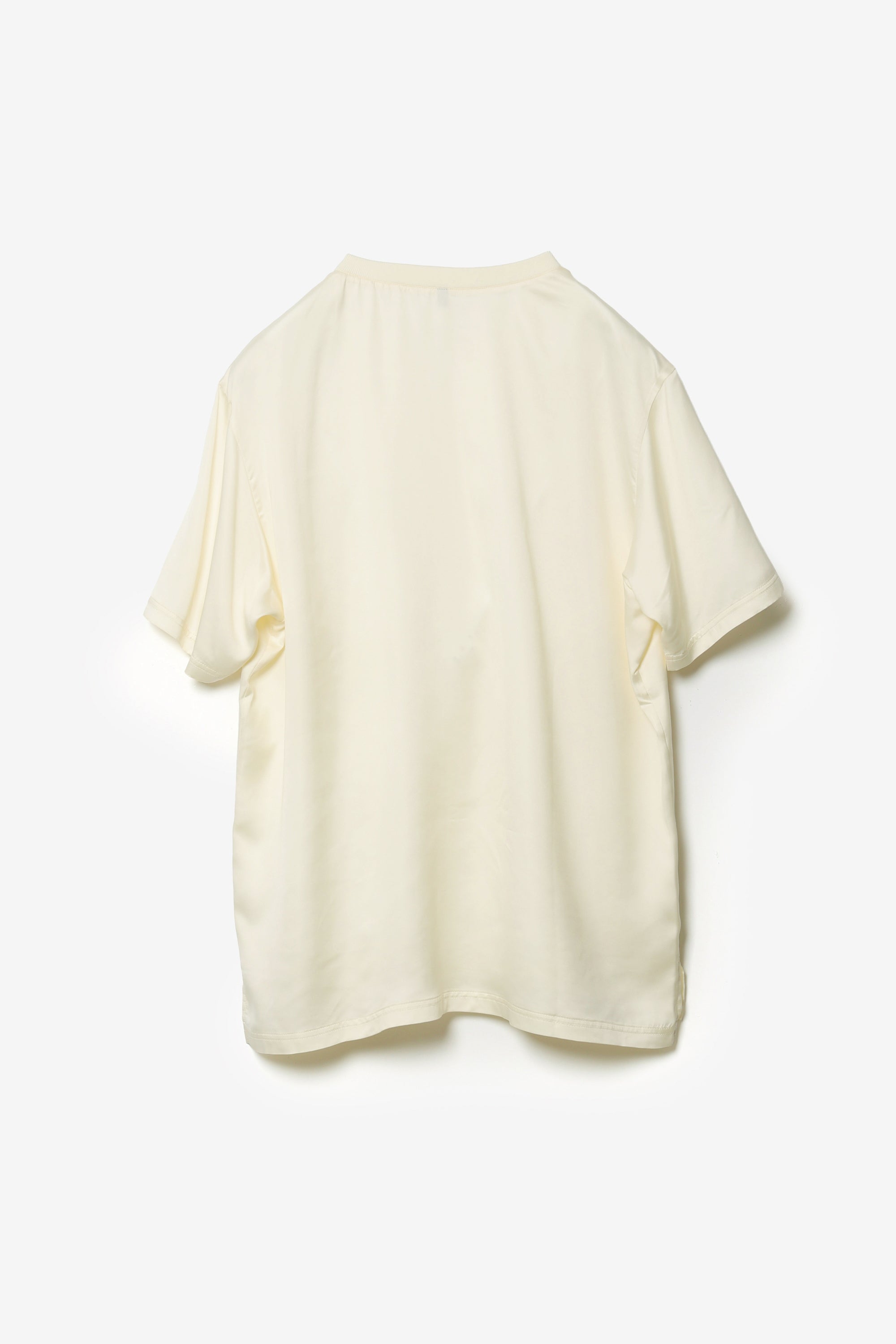 キュプラ/ポリエステル フィブリルサテン S/S Tシャツ〔AJ61-020〕