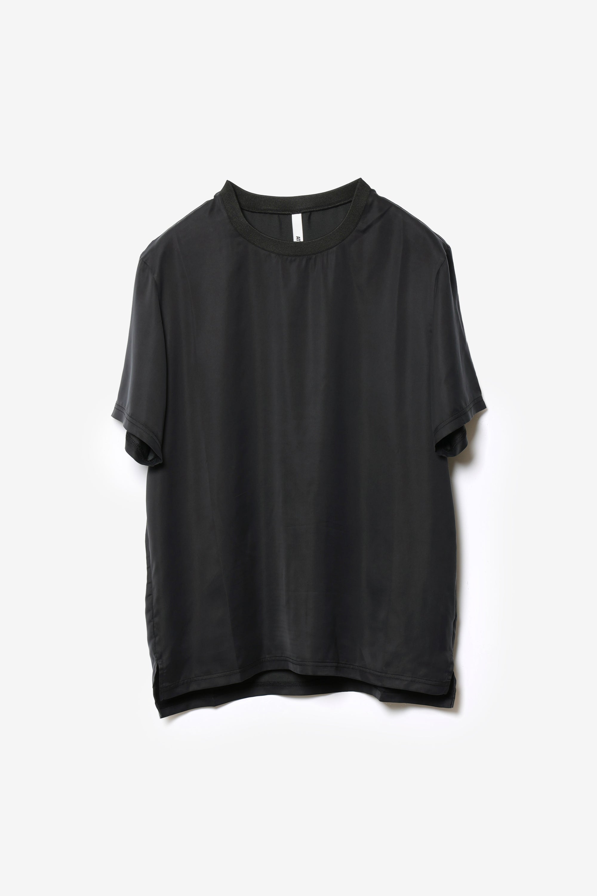 キュプラ/ポリエステル フィブリルサテン S/S Tシャツ〔AJ61-020〕