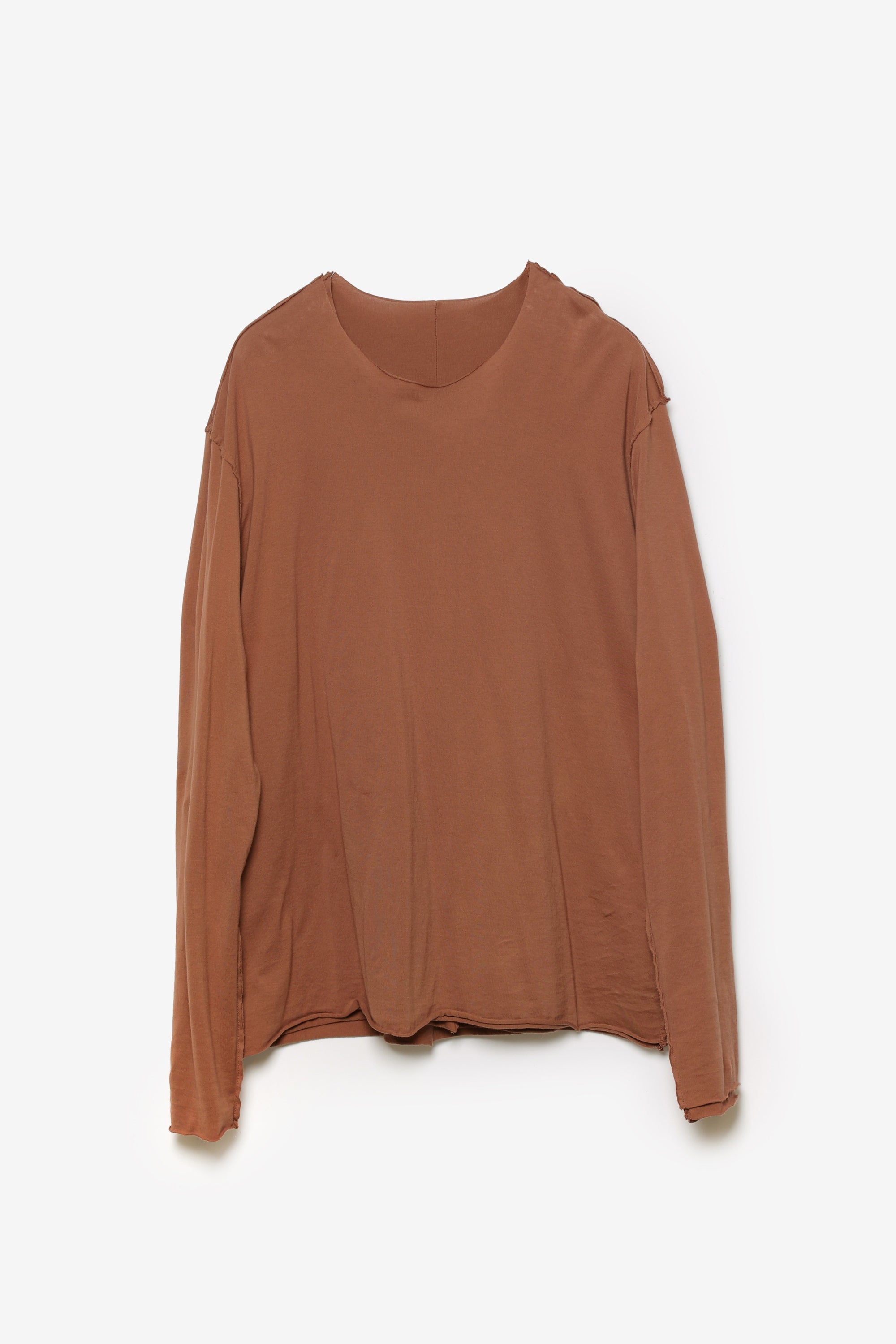 ピマコットンジャージー スリムフィットレイヤードL/S Tシャツ〔AJ61-073〕