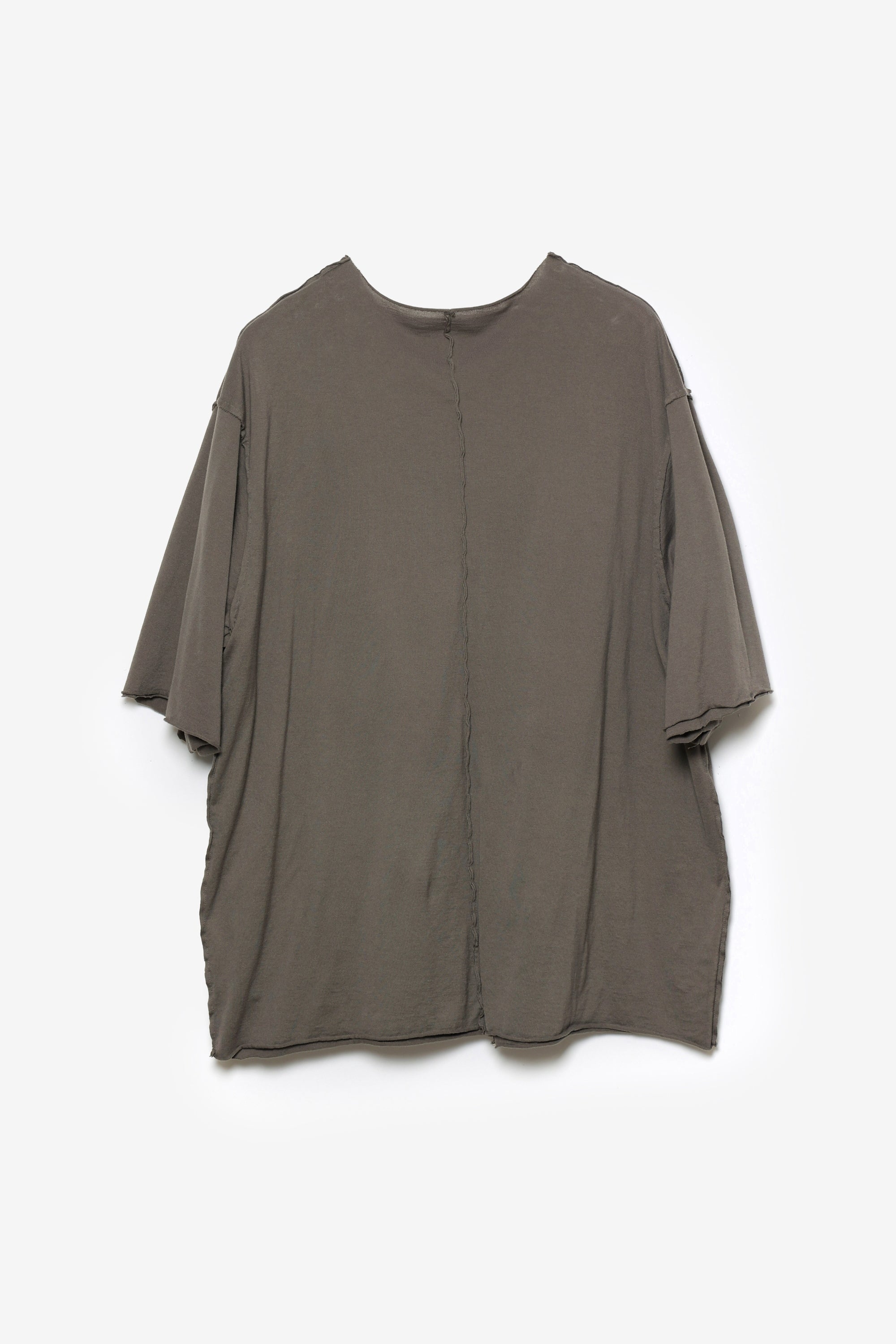 ピマコットンジャージー オーバーサイズレイヤードS/S Tシャツ〔AJ61-074〕