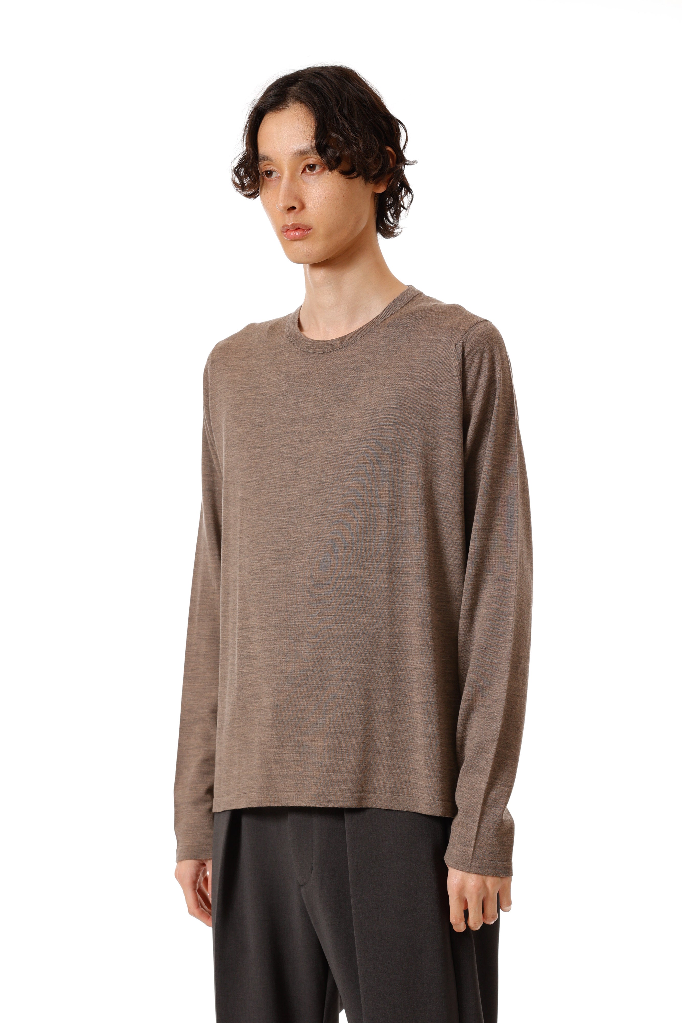 限定商品 × JOHN SMEDLEY MERINO EXTRAFINE WELTED CREW NECK  L/S〔AK52-005〕