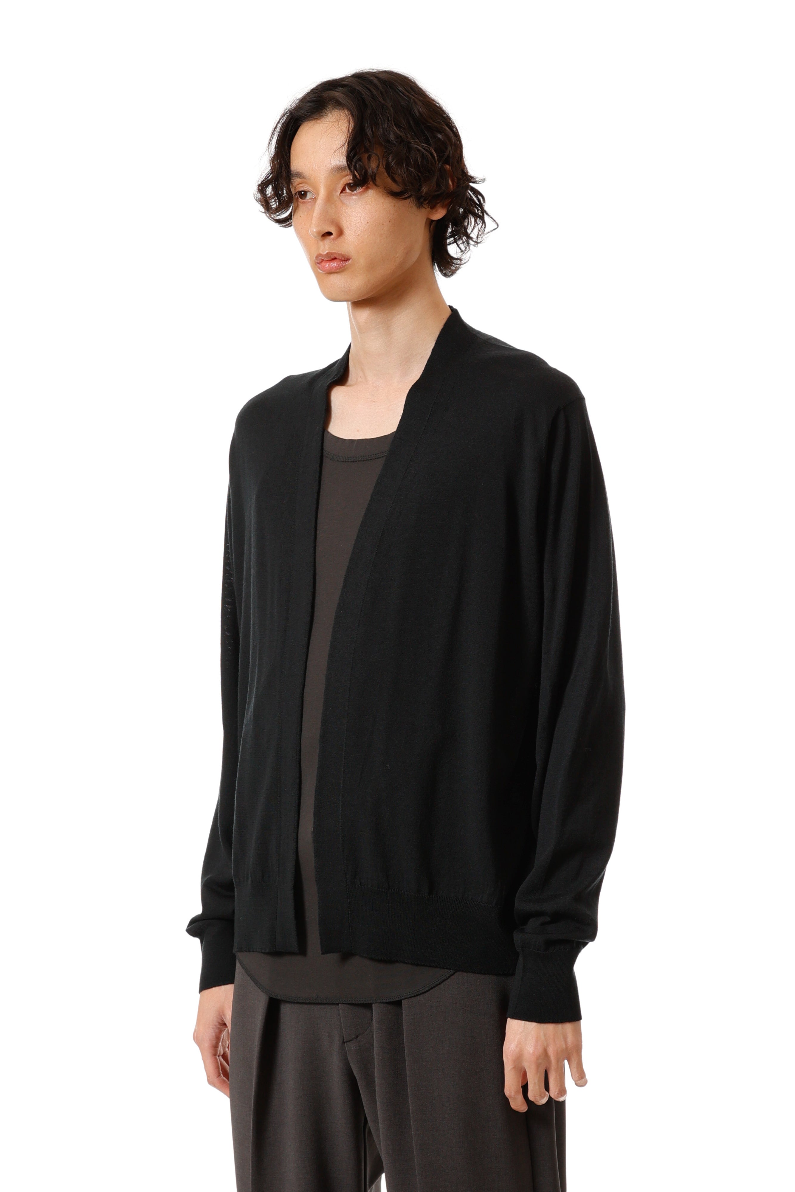限定商品 × JOHN SMEDLEY MERINO EXTRAFINE BUTTONLESS V NECK CARDIGAN〔AK52-006〕