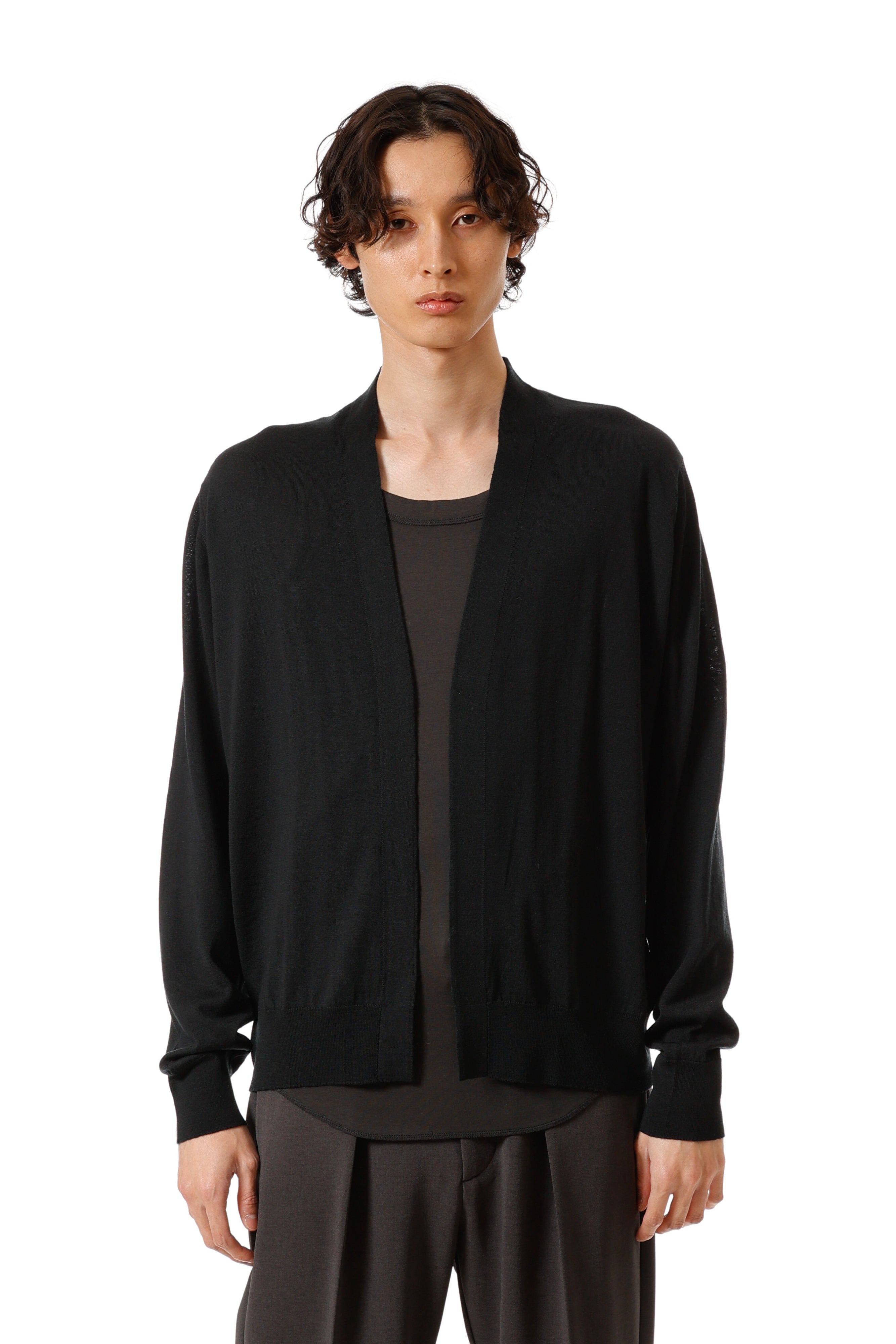 限定商品 × JOHN SMEDLEY MERINO EXTRAFINE BUTTONLESS V NECK CARDIGAN〔AK52-006〕