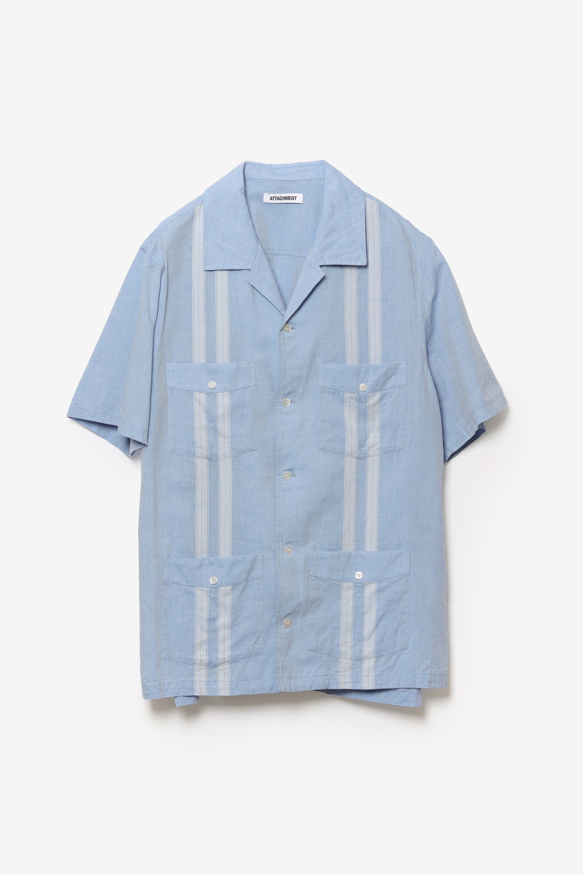 コットン/テンセル ジャカードローン キューバシャツ S/S〔AS61-030〕
