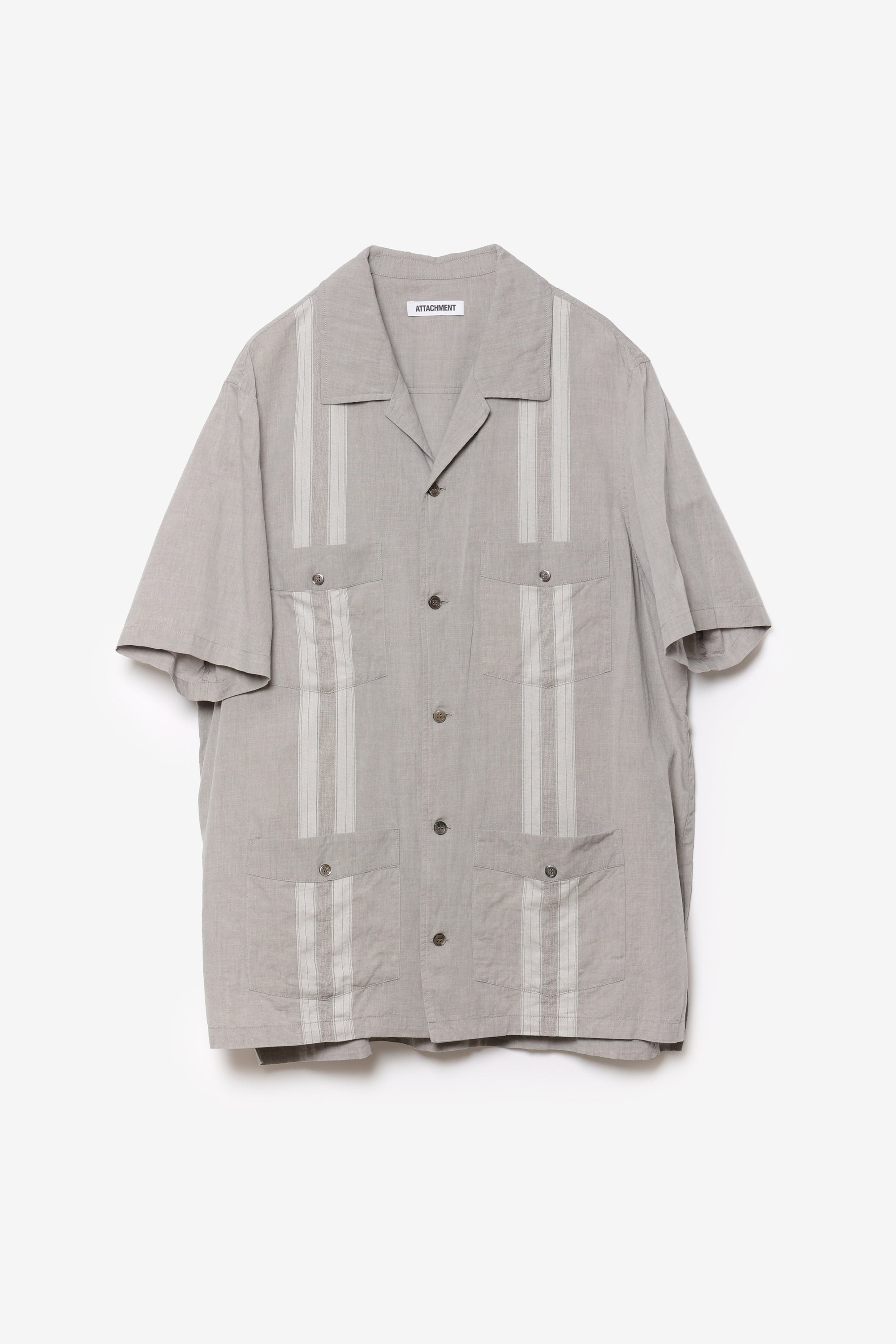 コットン/テンセル ジャカードローン キューバシャツ S/S〔AS61-030〕