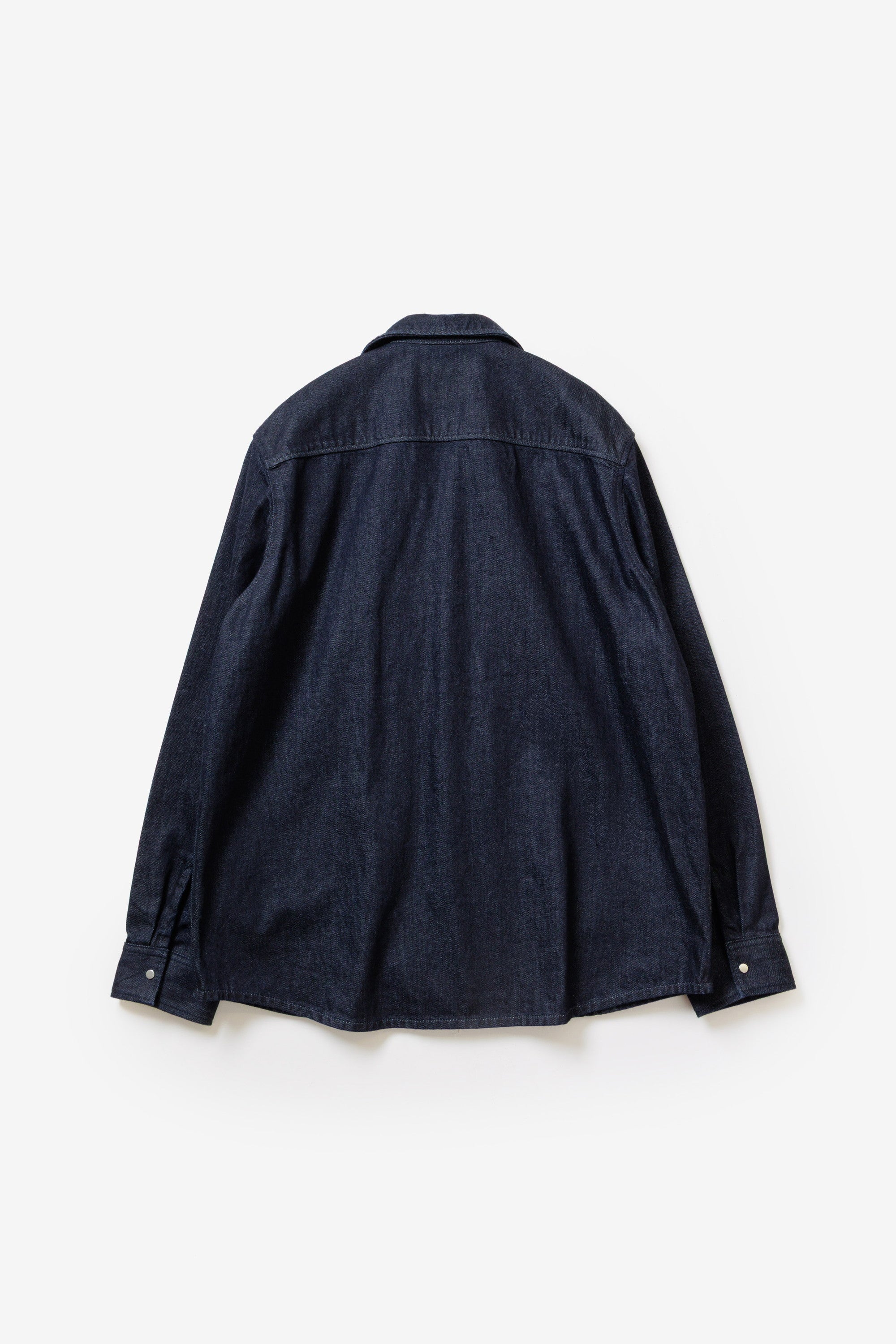 ATTACHMENT × JAPAN DENIM LEATHER STRAP ONEWASH SHIRT JACKET〔AS61