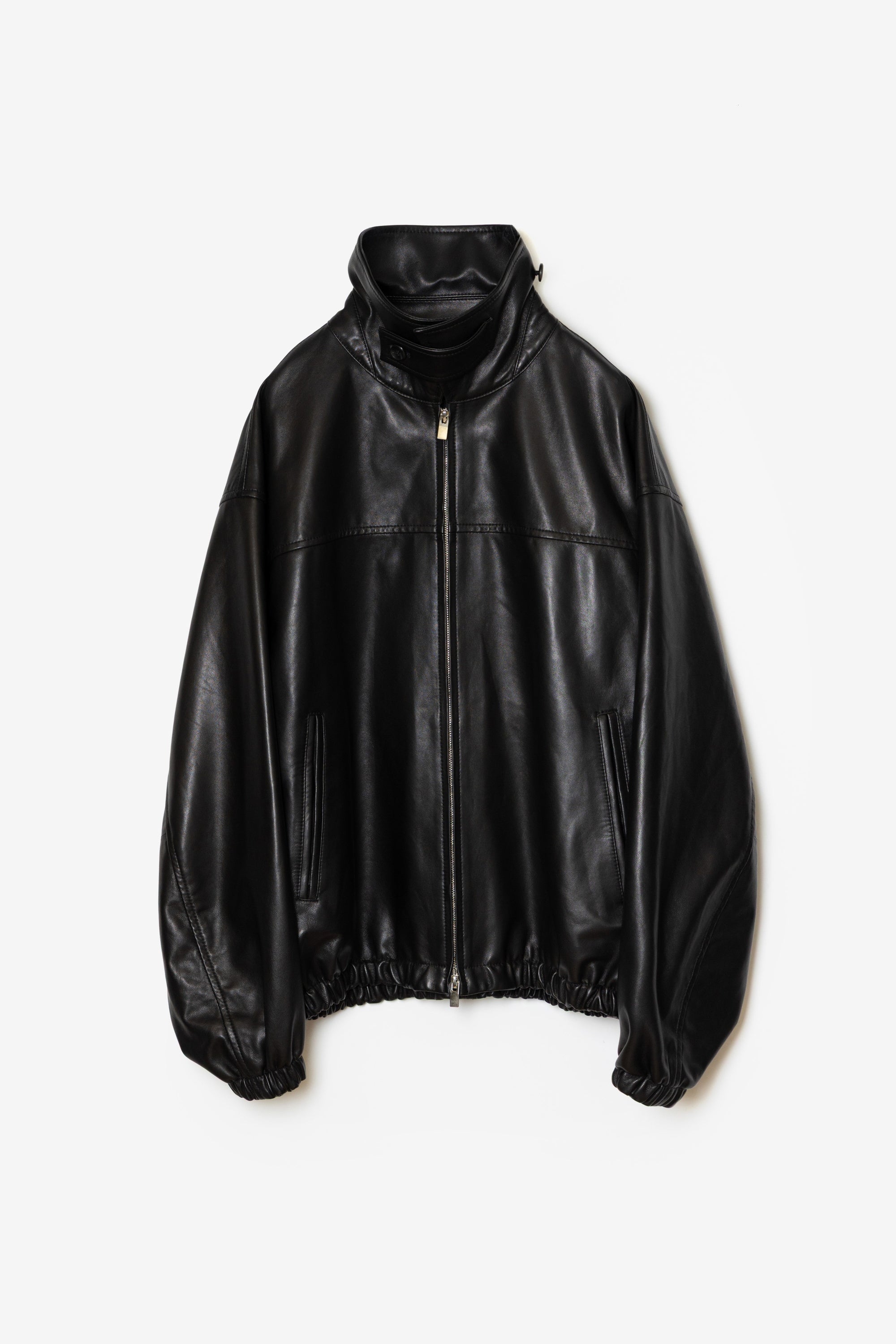 ラムレザージップアップジャケット〔MCKA0253036998〕
