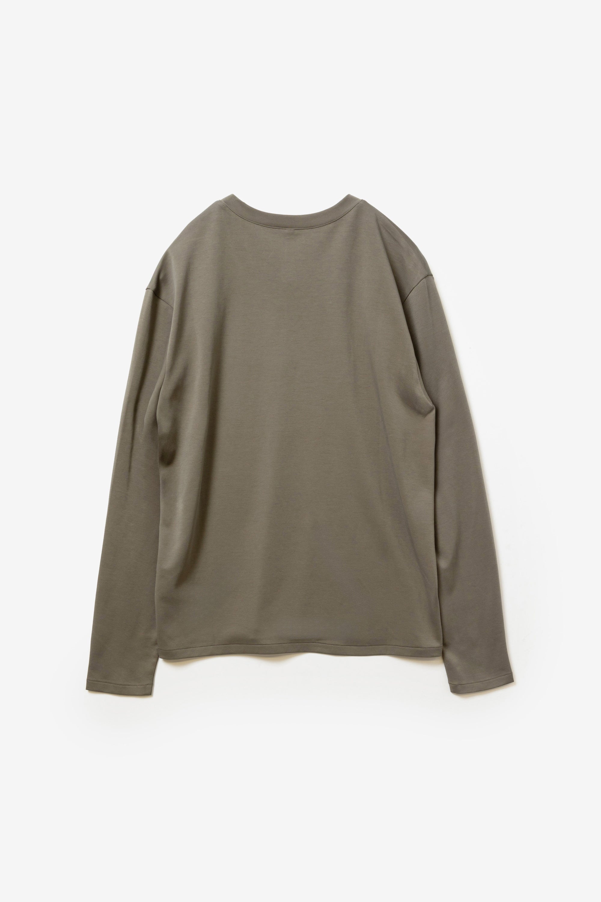 コットンダブルフェイススリムフィットL/Sカットソー〔MCKA0283086998〕