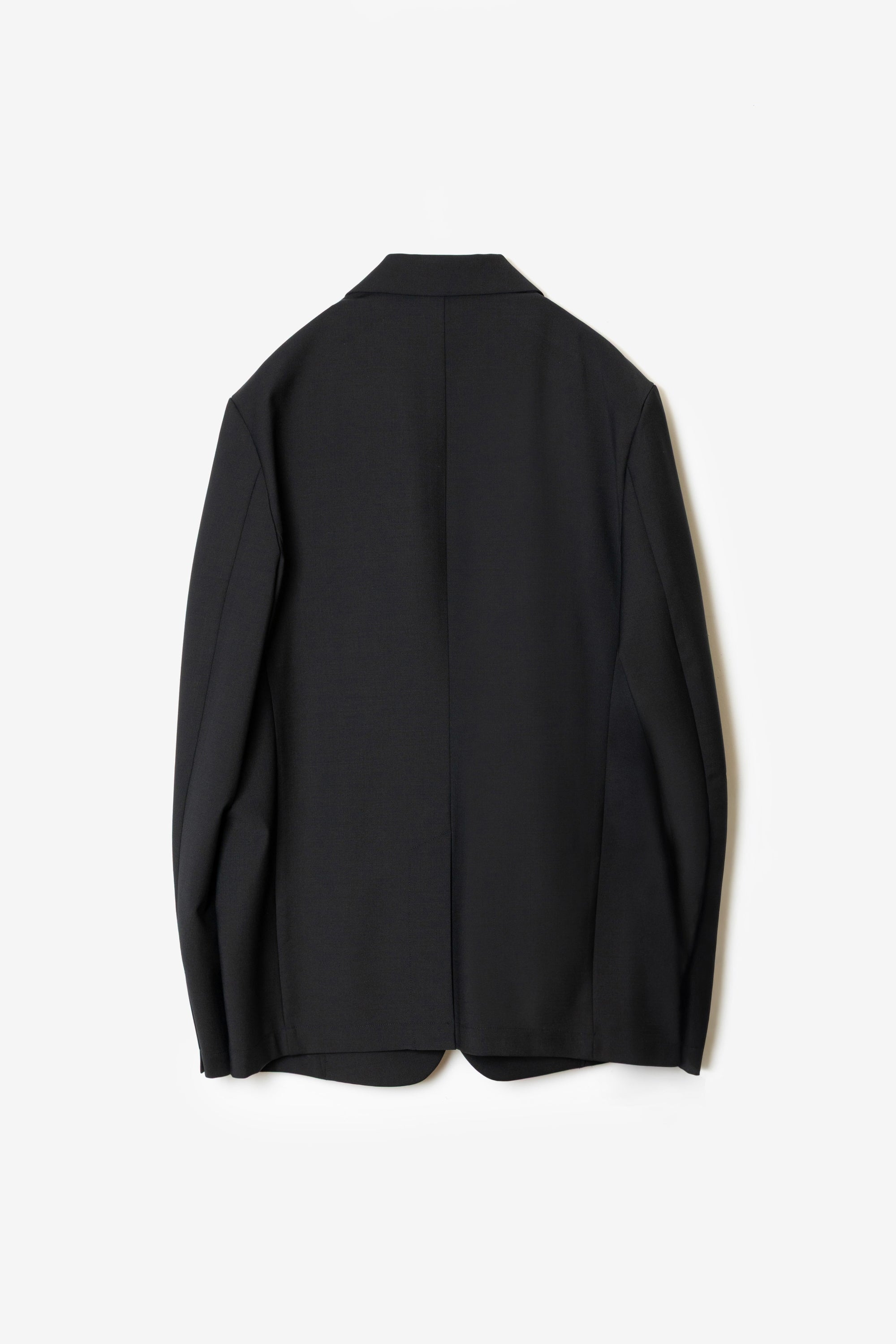 ウール/ポリエステルストレッチトロダブルブレステッドジャケット
