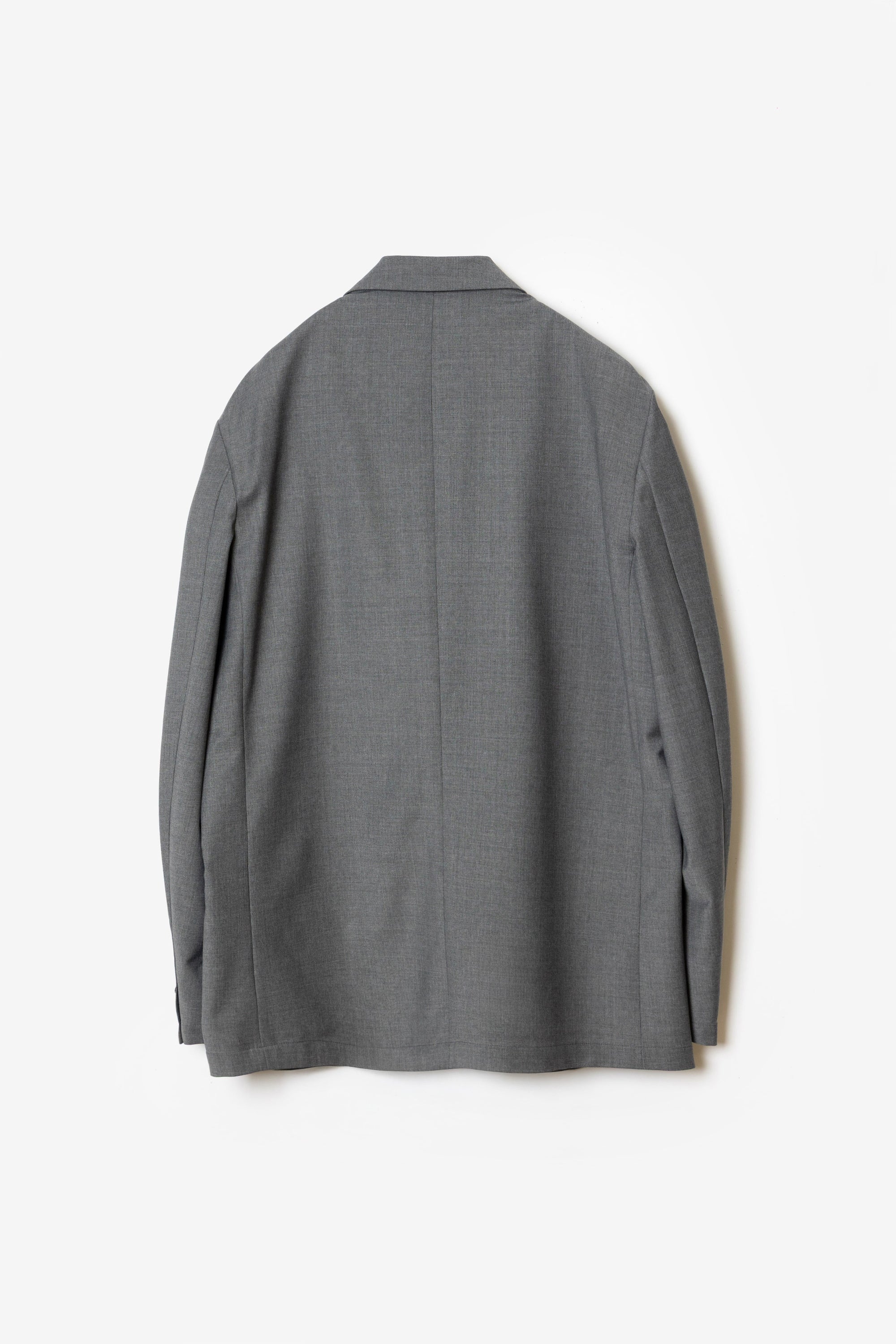 ウール/ポリエステルストレッチトロダブルブレステッドジャケット