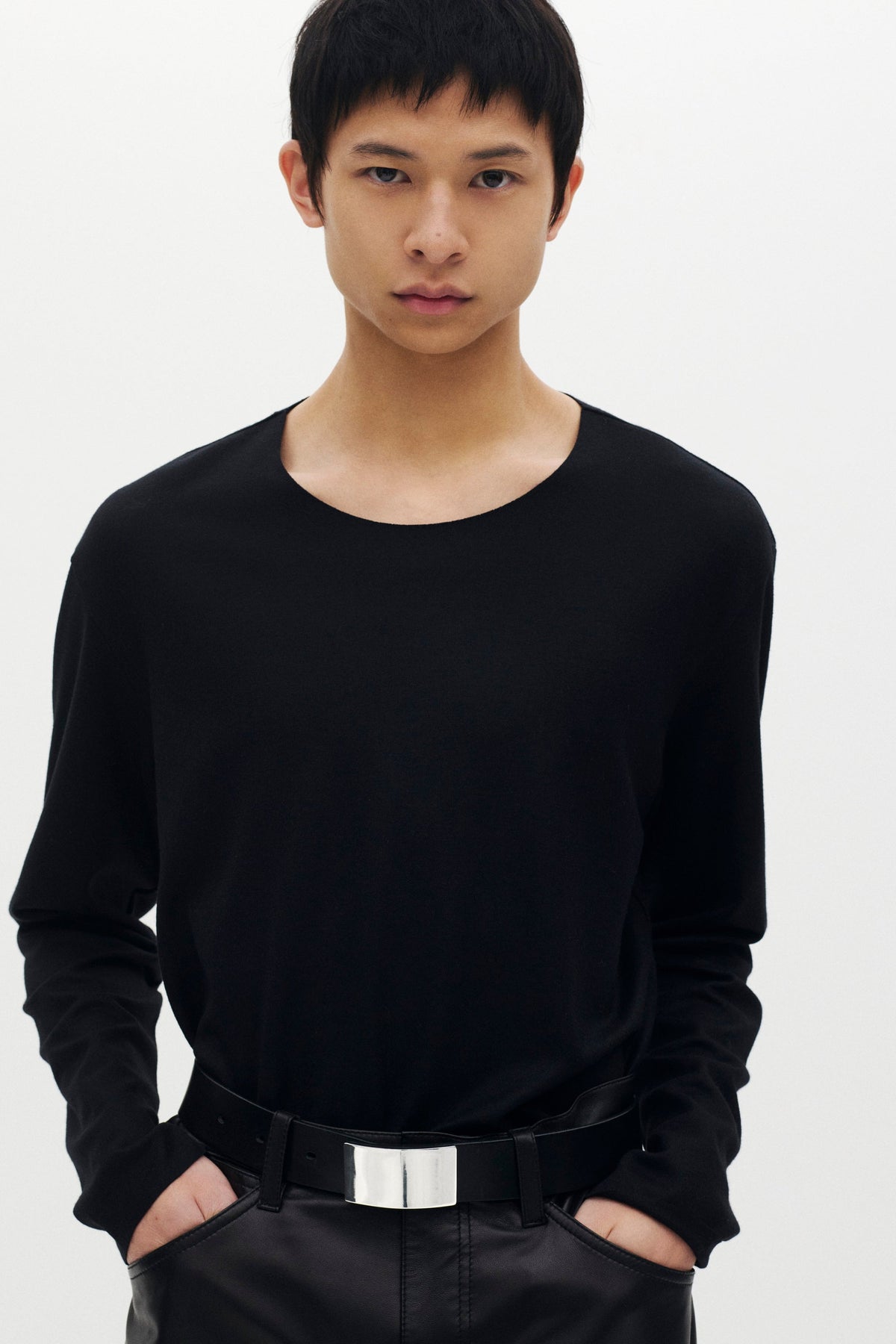STILL ATTACHMENT ウールジャージーカットオフL/Sカットソー〔MCKA0305086998〕
