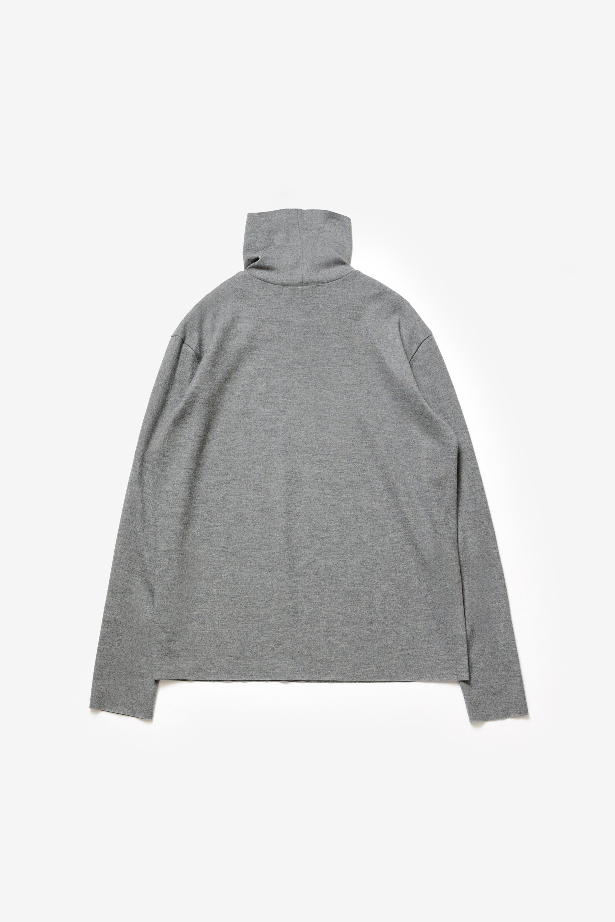 STILL ATTACHMENT ウールジャージーハイネックL/Sカットソー