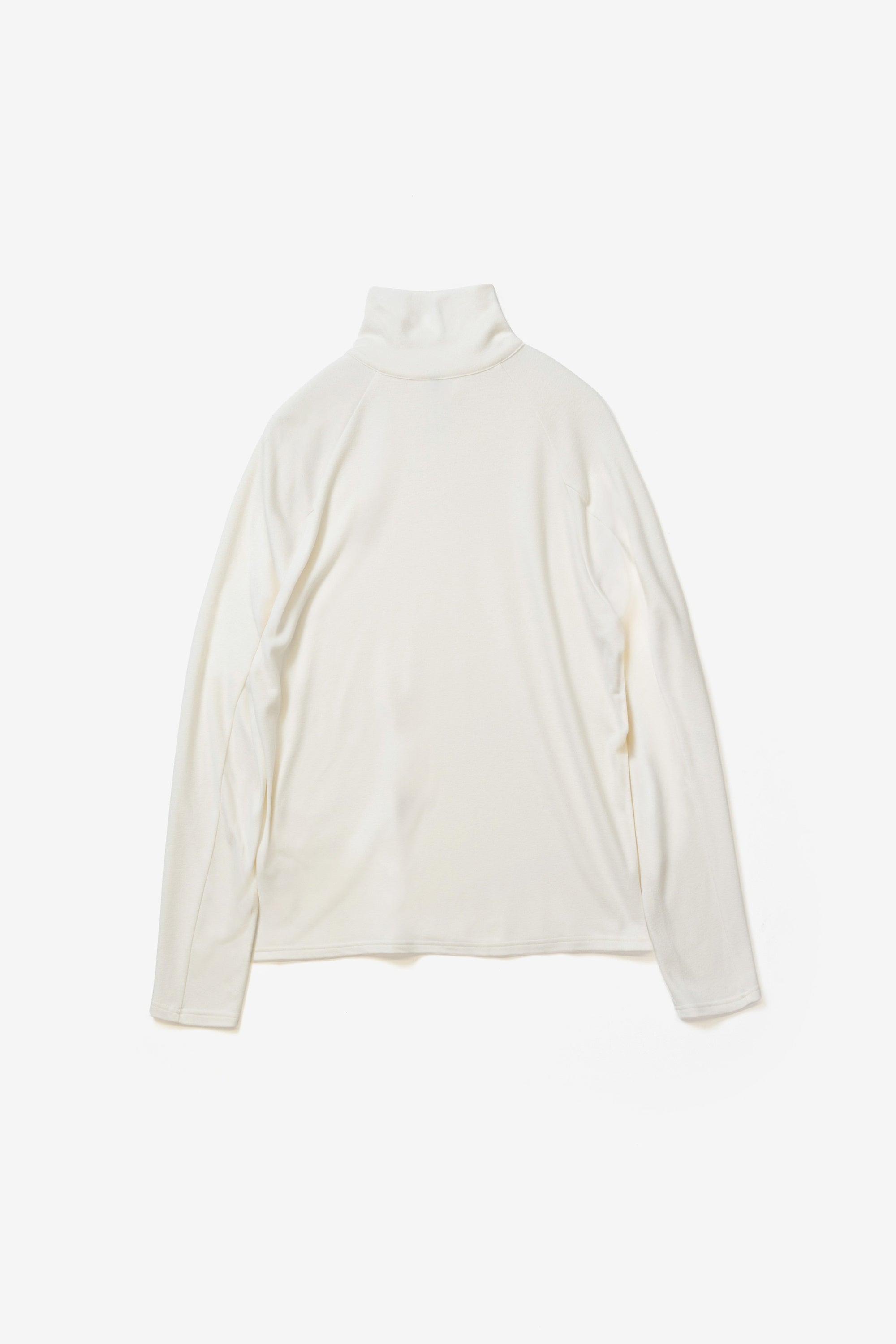 ビスコース/ポリエステルスムースジップアップハイネックL/Sカットソー〔MCKA0310086998〕