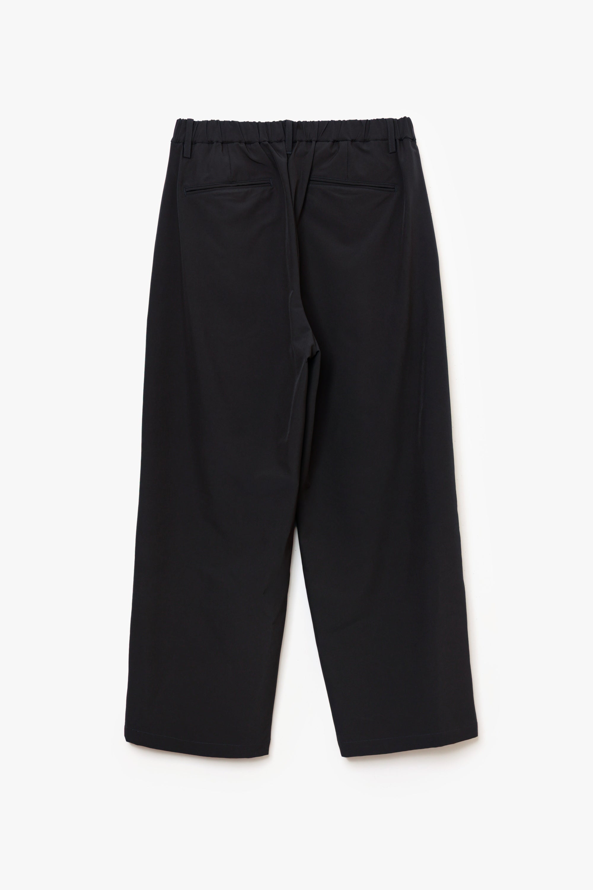 ポリエステル2WAYストレッチクロス1タックストレートパンツ